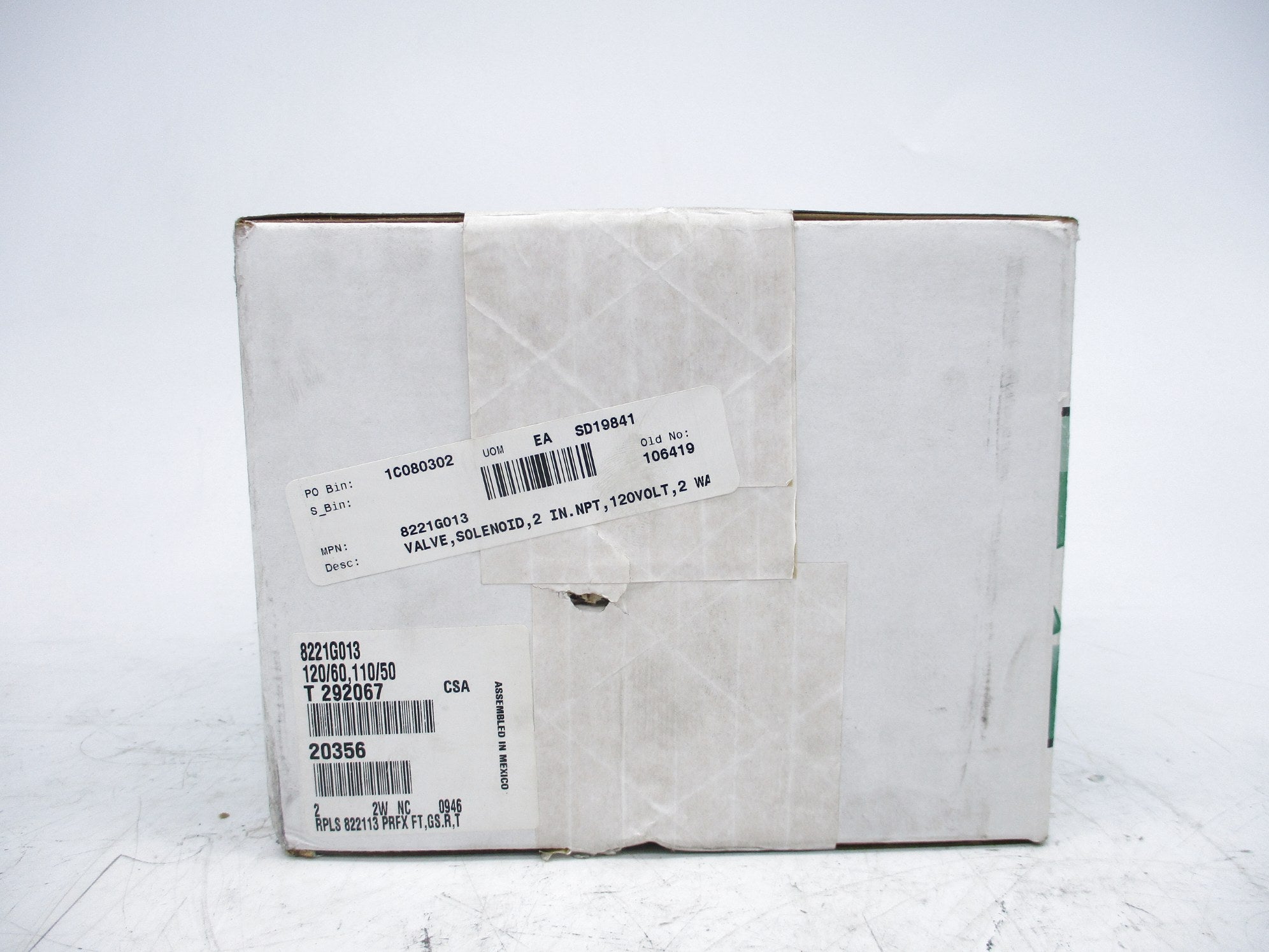 ASCO 8221G013 120/60 110/50 NSFS