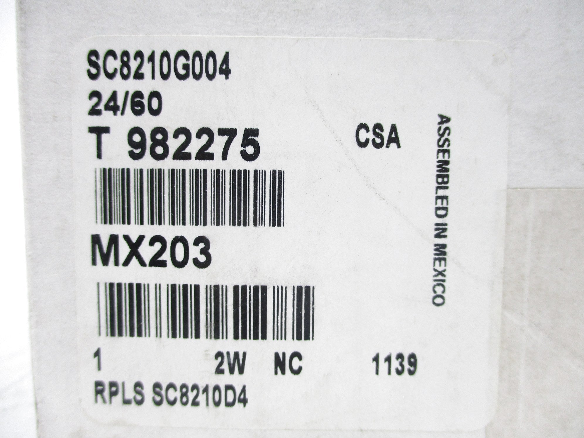 ASCO SC8210G004 24/60 NSFS