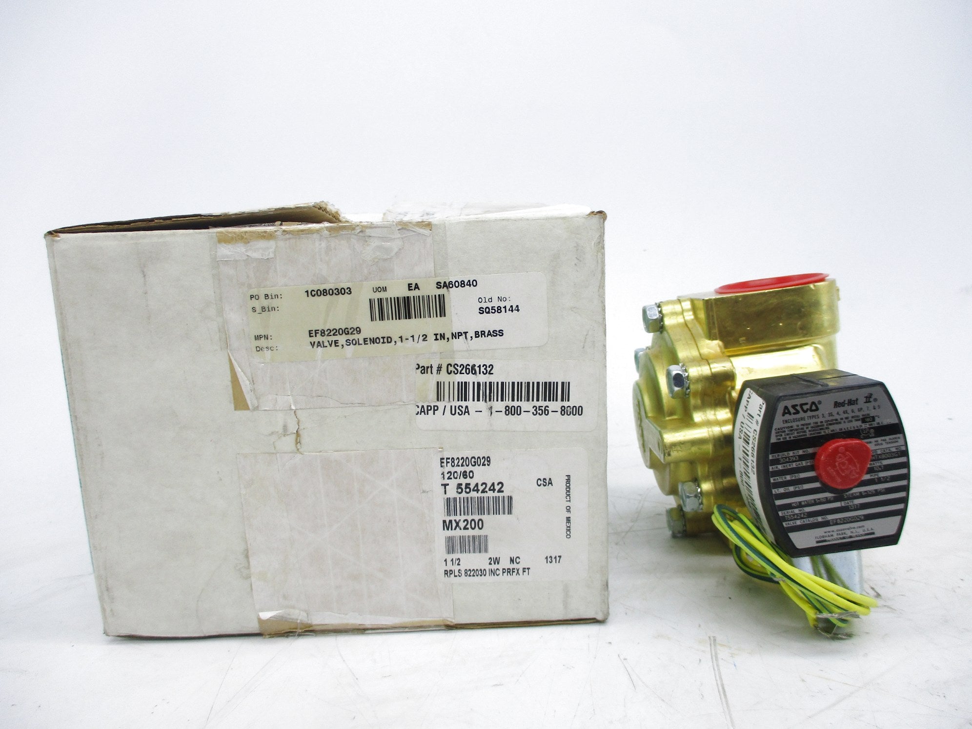 ASCO EF8220G029 120/60 110/50 NSMP