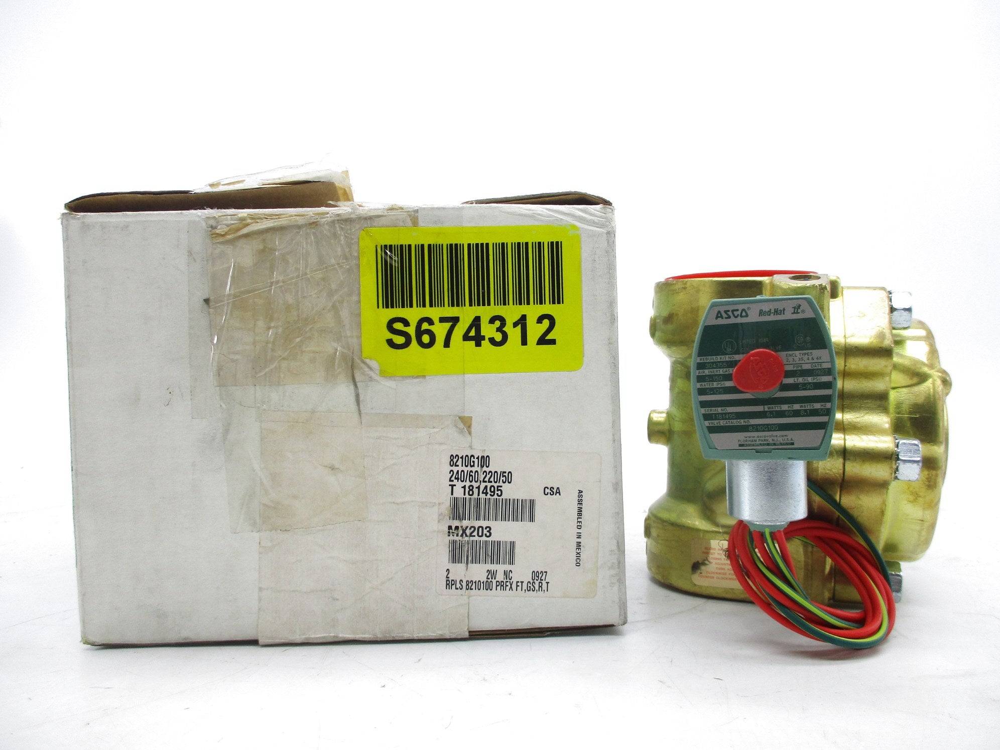 ASCO 8210G100 240V NSMP