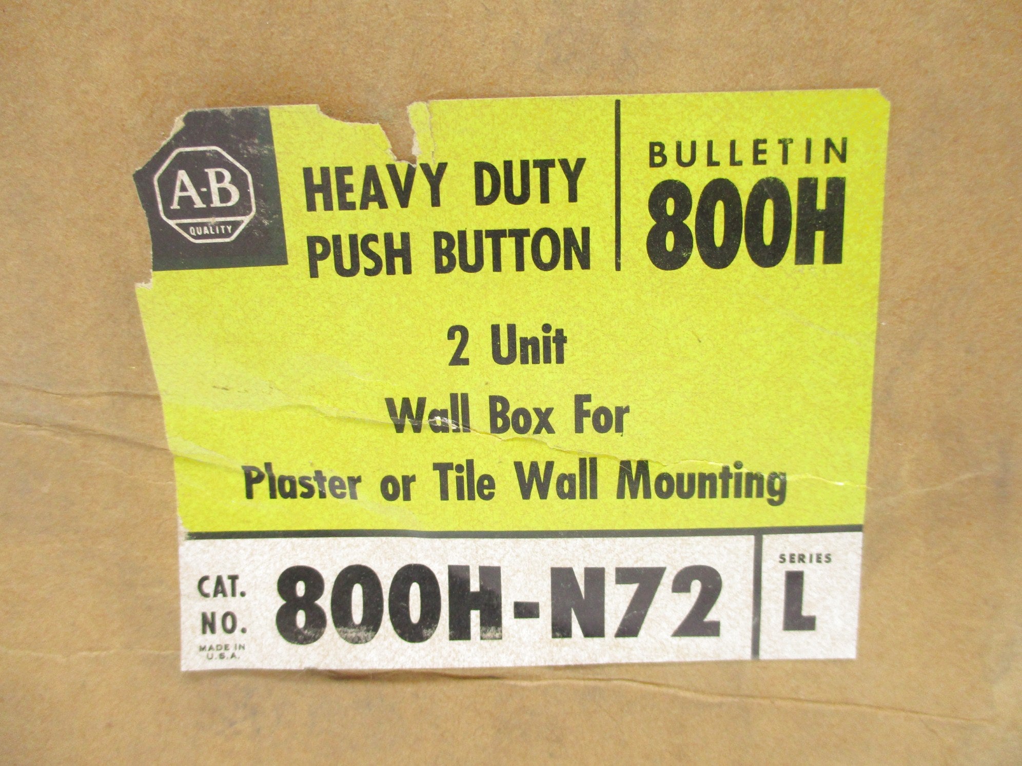 INDUSTRIAL SPARE PART 800H-N72 SER. L (BR/YL) NSFS