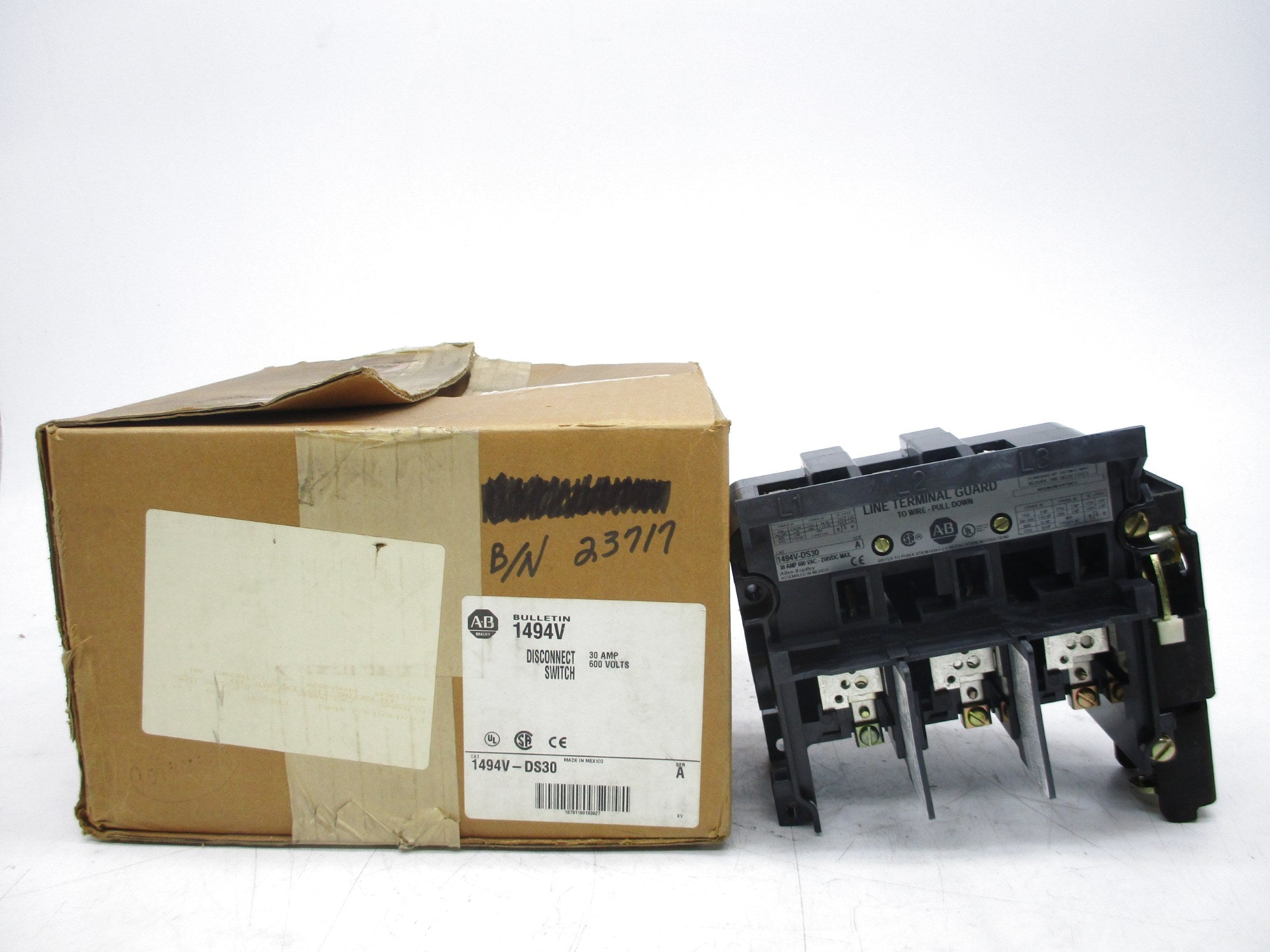 ALLEN BRADLEY 1494V-DS30 SER. A (BR/WH) (AS PICTURED) NSMP