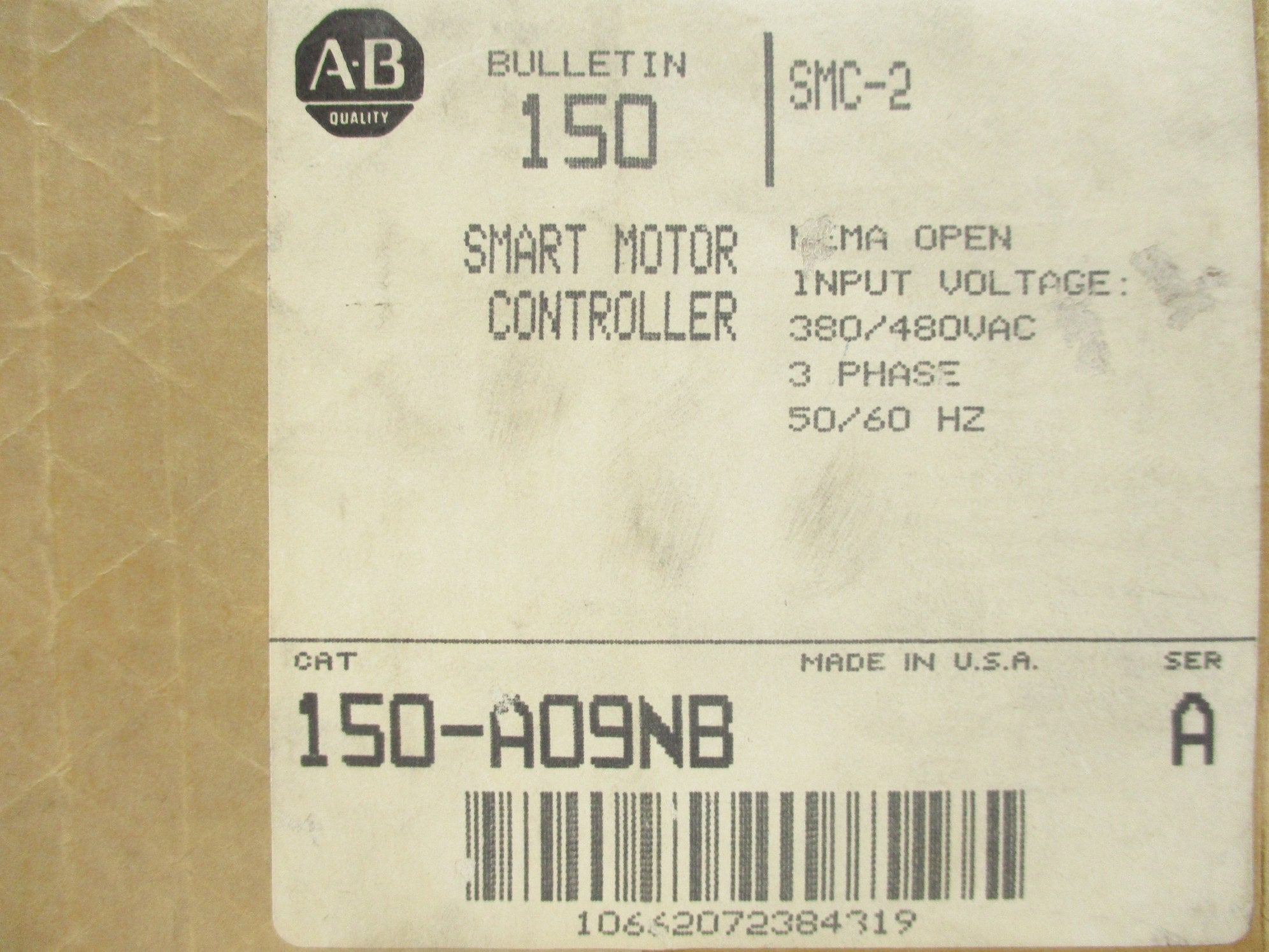 ALLEN BRADLEY 150-AO9NB SER. A (BR/YL) NSFS