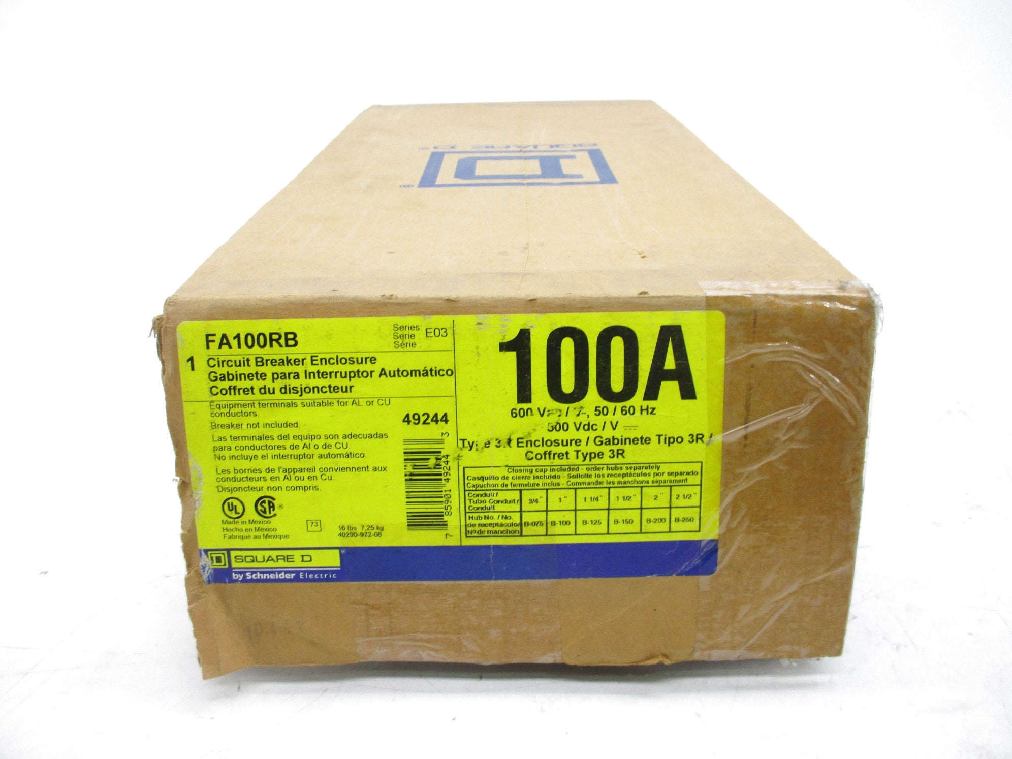SQUARE D FA100RB SER. E03 NSMP