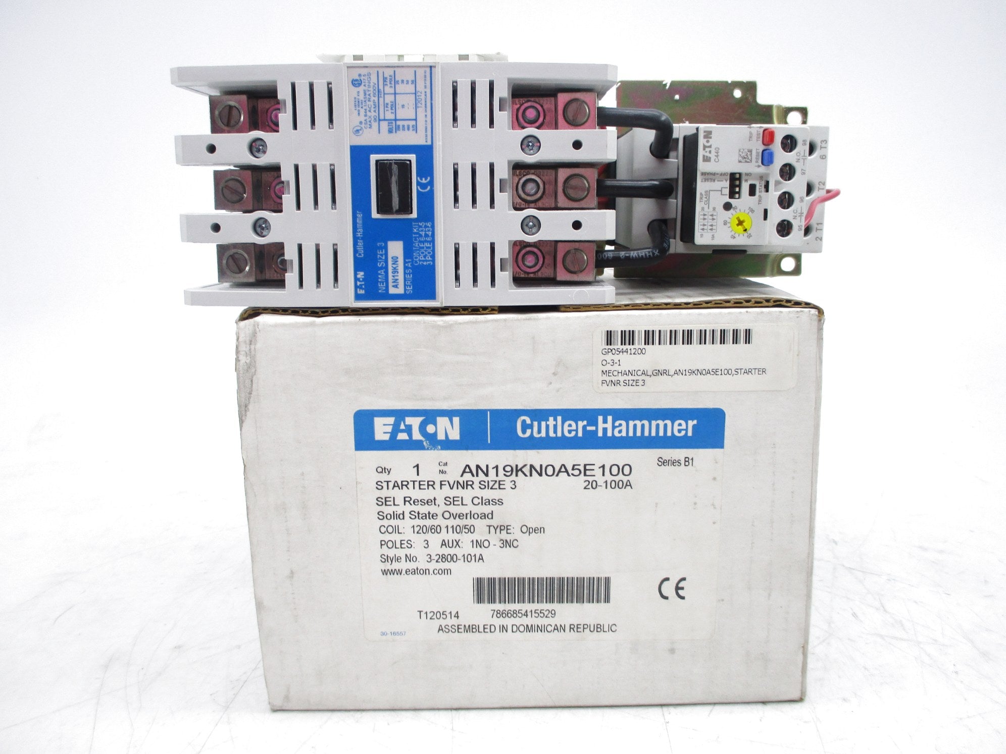 EATON AN19KN0A5E100 SER. B1 NSMP