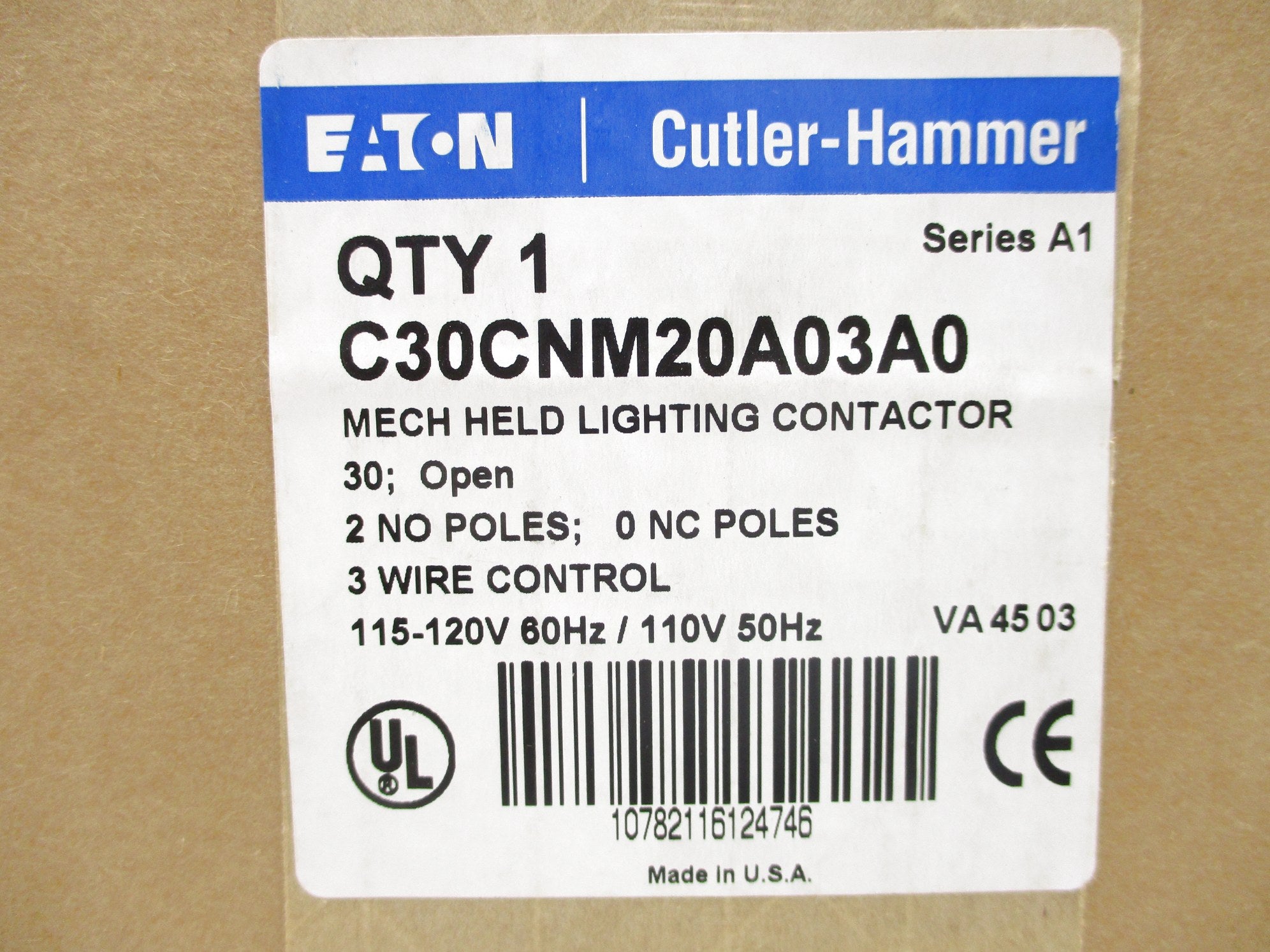 EATON C30CNM20A03A0 SER. A1 110/115-120V 30A NSFS