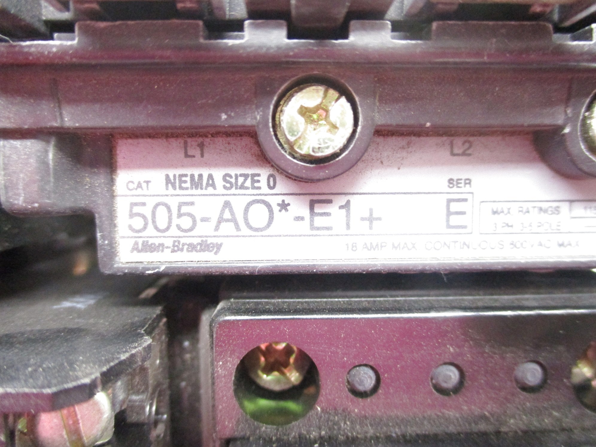 INDUSTRIAL SPARE PART 505-AOD-E1+ SER. E NSNP