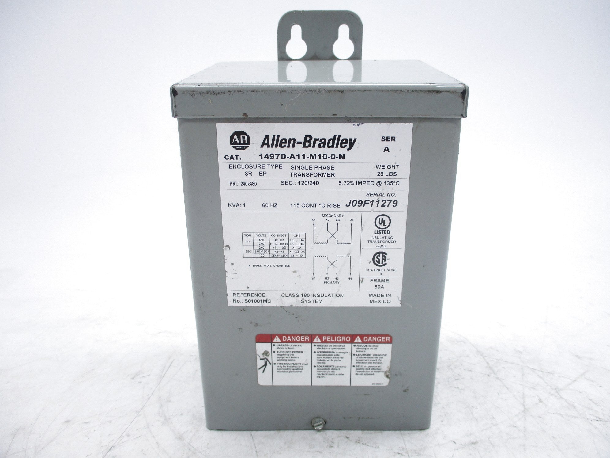 ALLEN BRADLEY 1497D-A11-M10-0-N SER. A NSNP