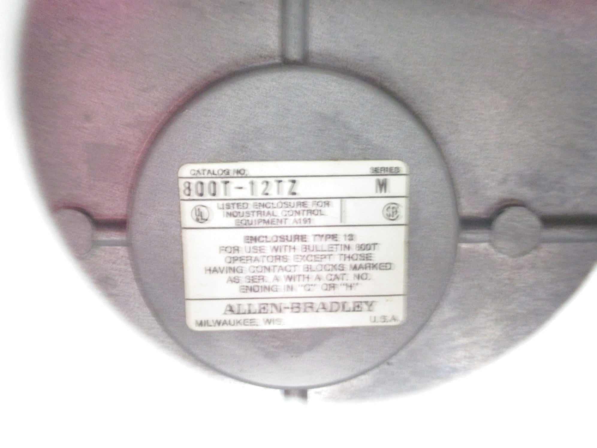 ALLEN BRADLEY 800T-12TZ SER. M NSNP