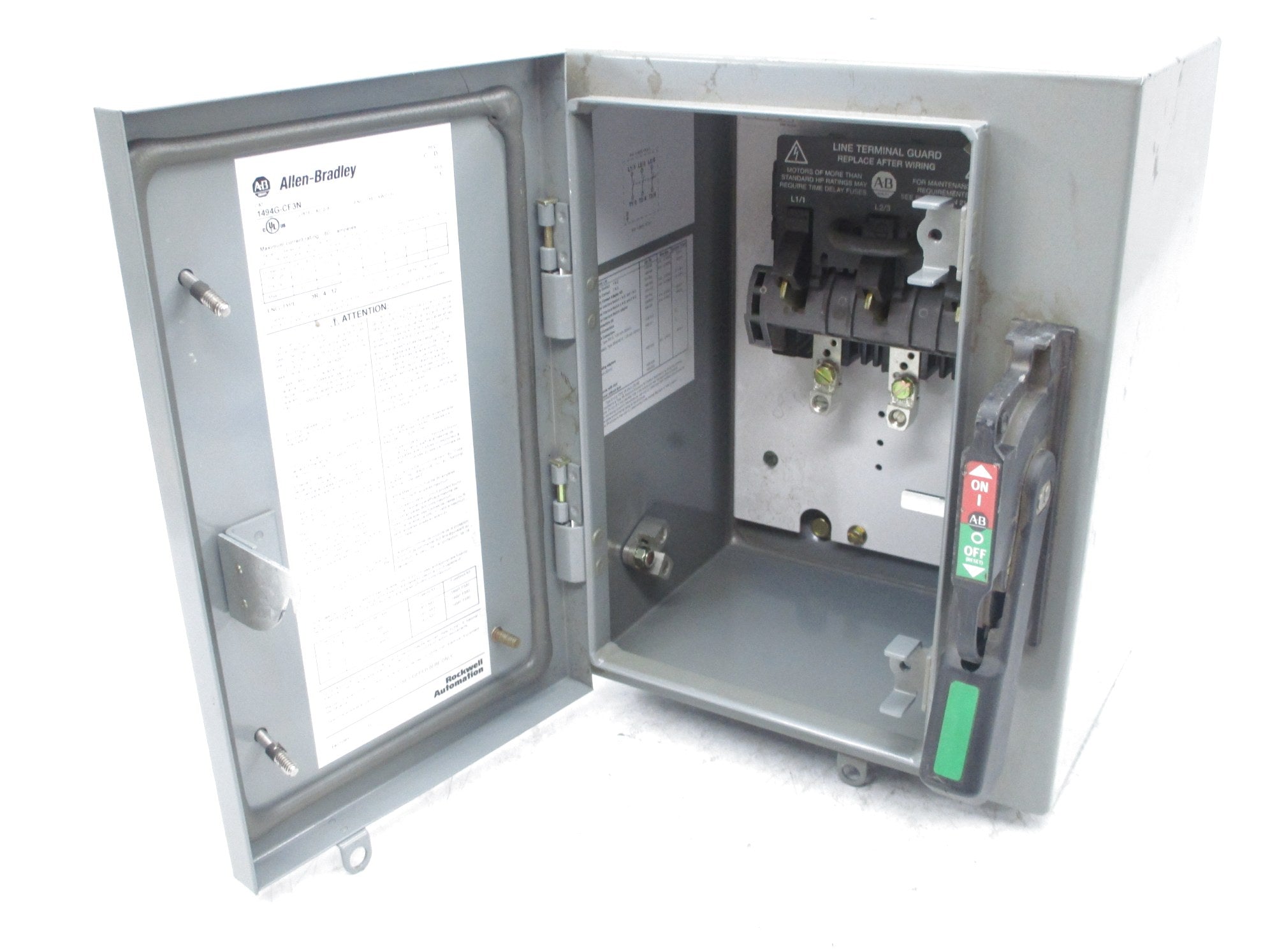 ALLEN BRADLEY 1494G-CF3N SER. 1 600VAC 60A NSNP