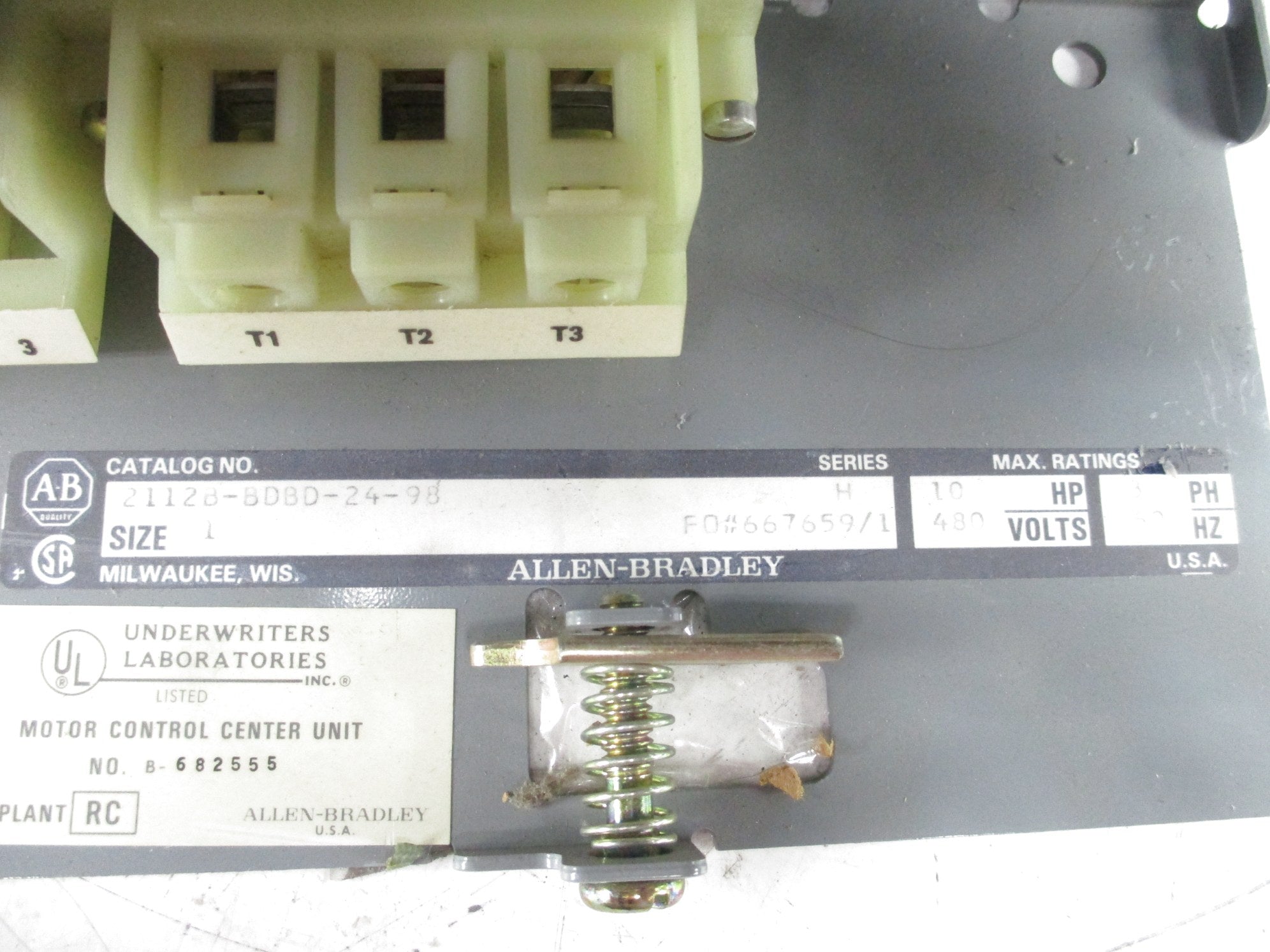 INDUSTRIAL SPARE PART 2112B-BDBD-24-98 SER. H NSNP