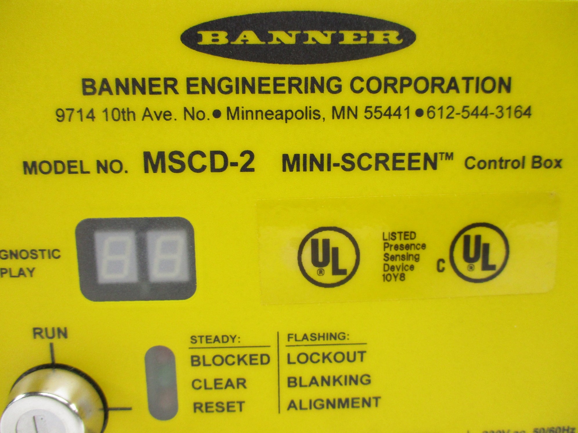 BANNER ENGINEERING MSCD-2 NSNP