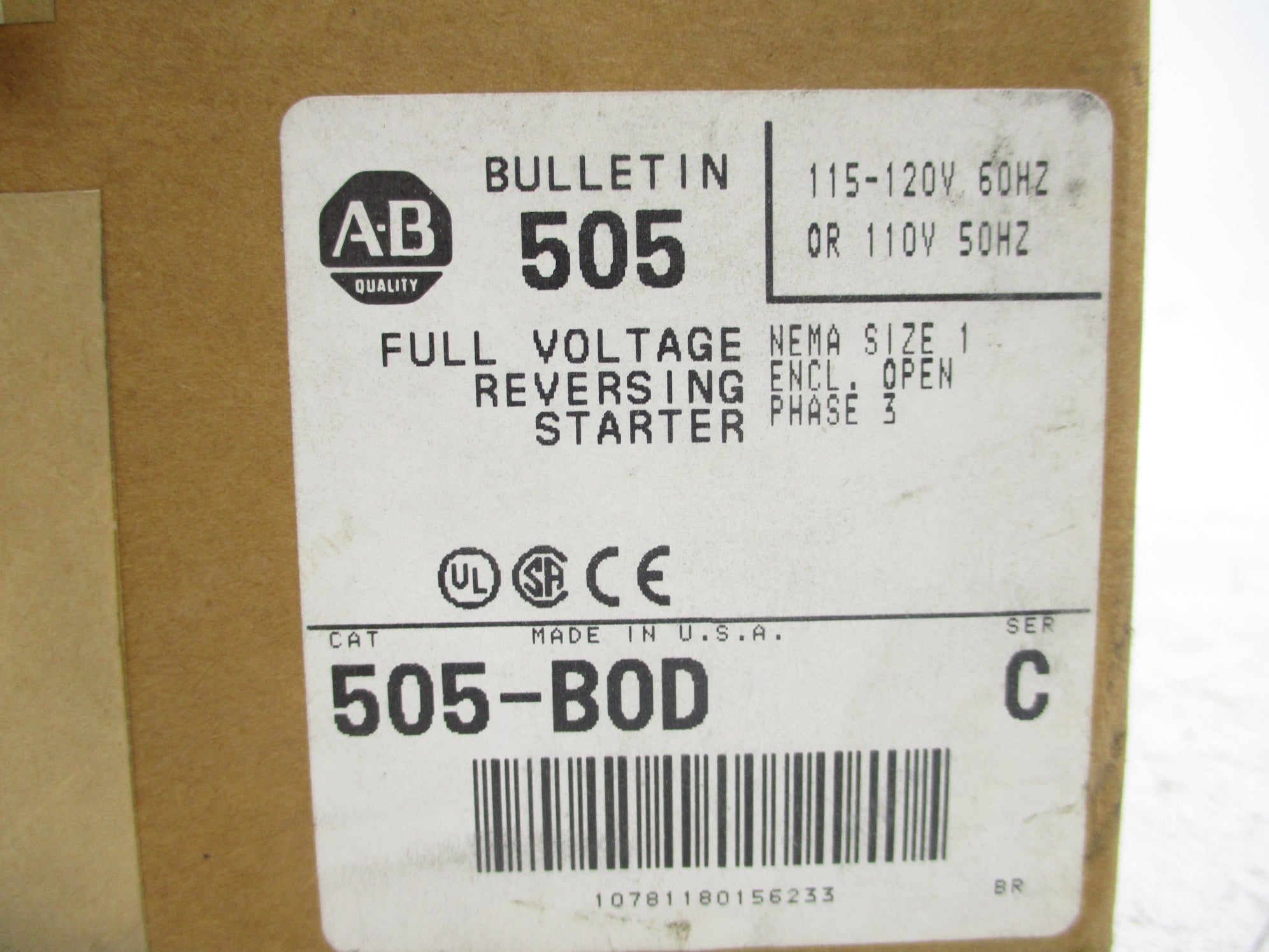 INDUSTRIAL SPARE PART 505-BOD SER. C (BR/WH) NSFS