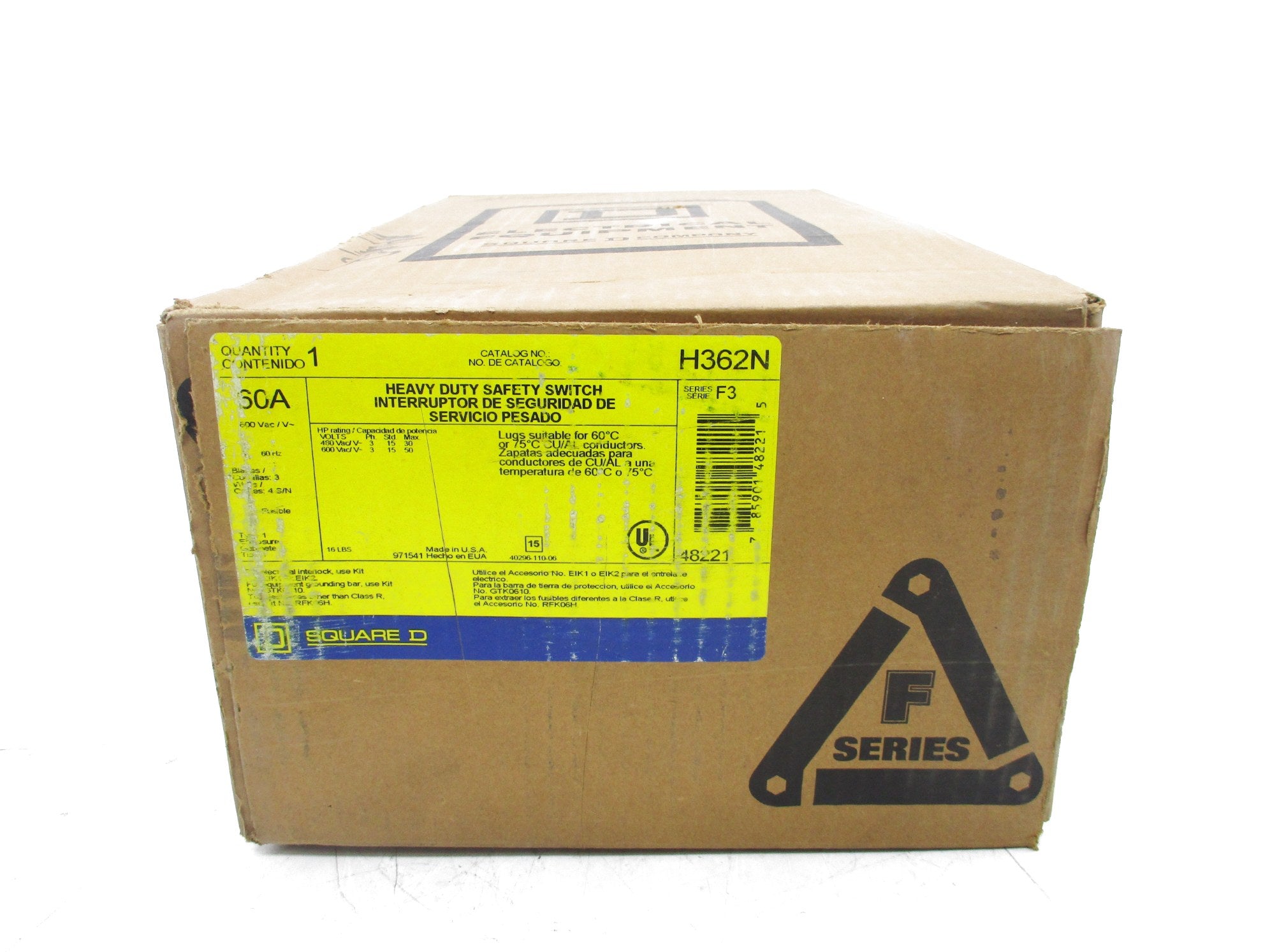 SQUARE D H362N SER. F3 NSFS