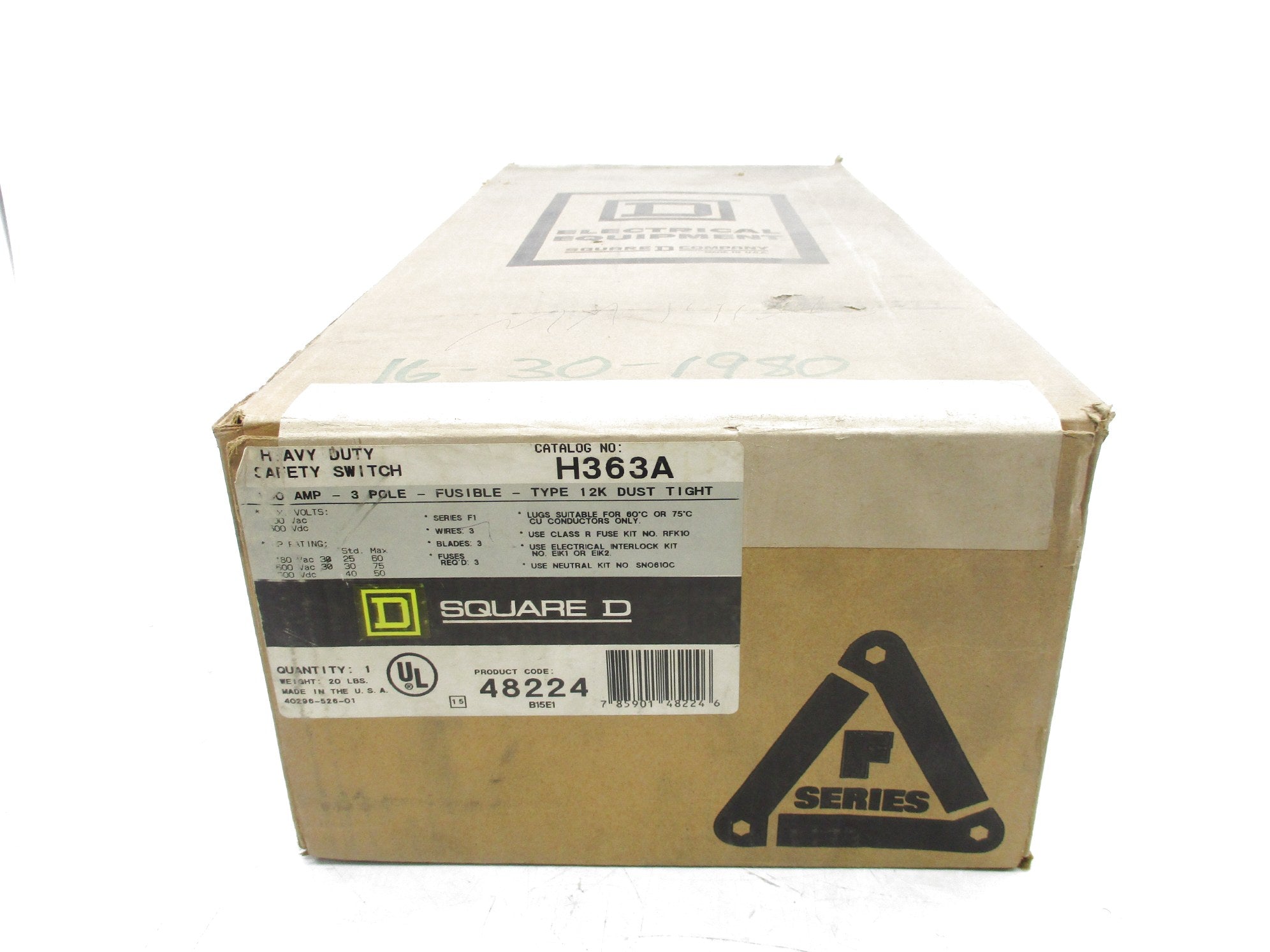 SQUARE D H363A SER. F1 NSFS