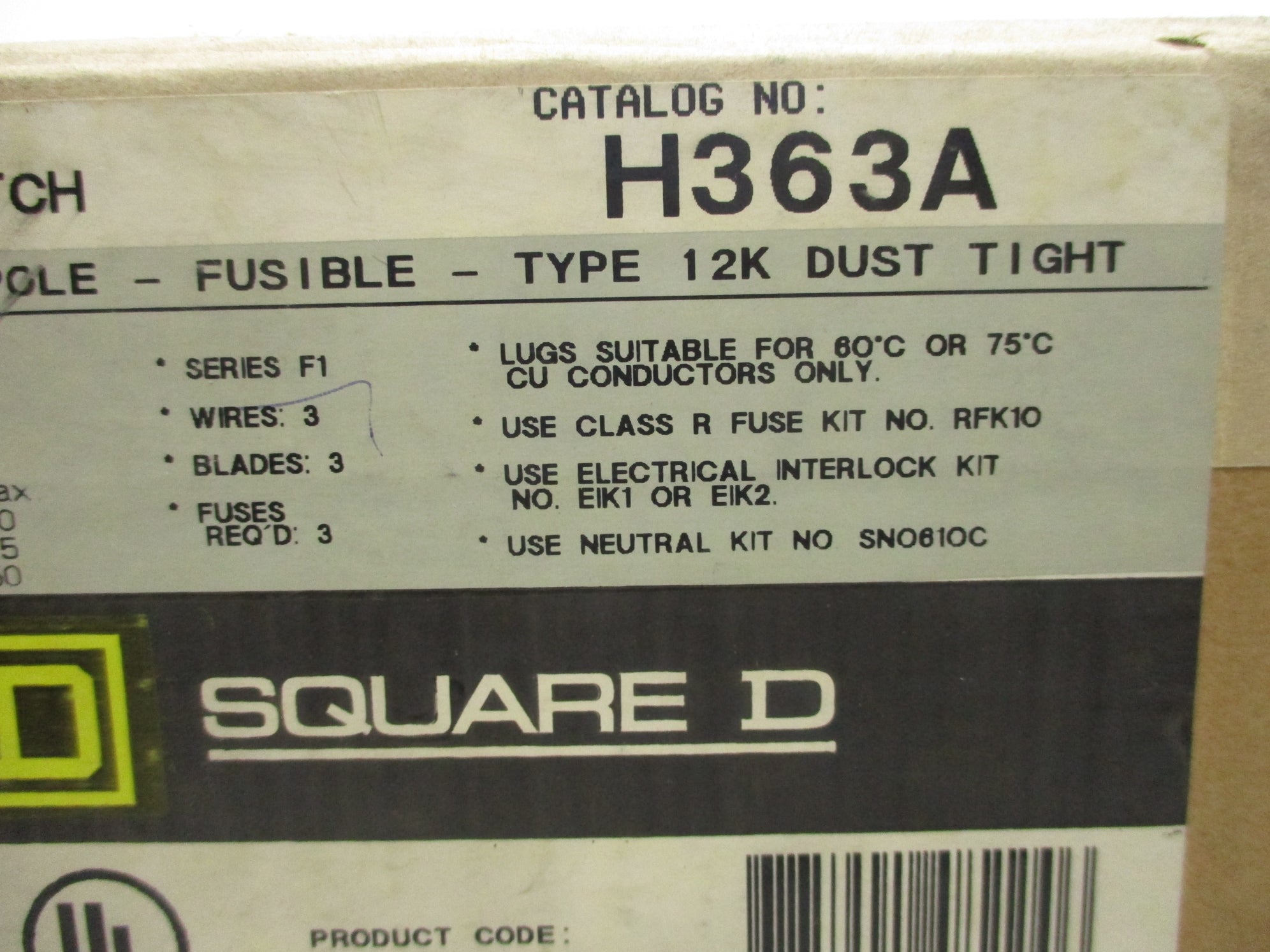 SQUARE D H363A SER. F1 NSFS
