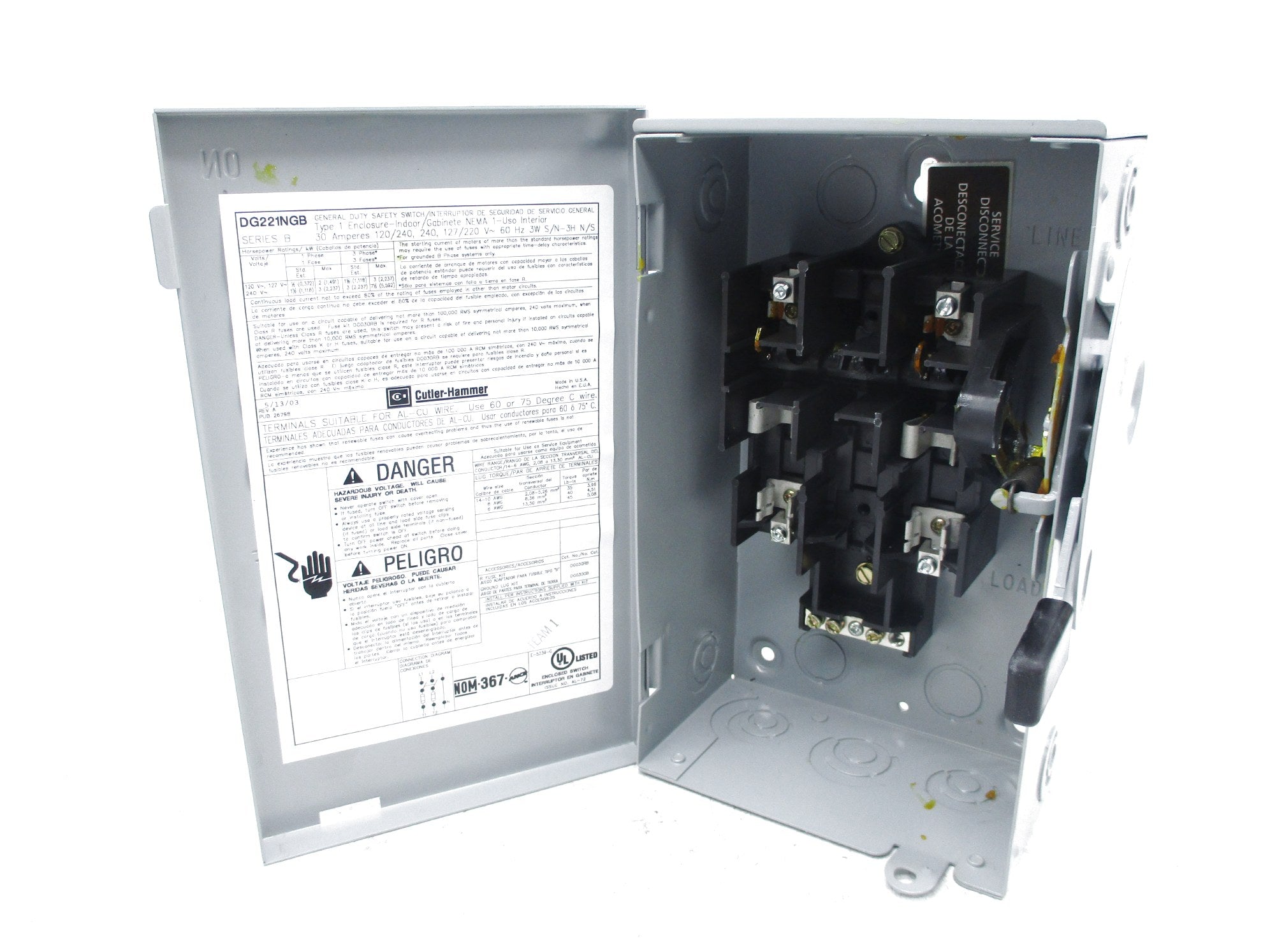 CUTLER HAMMER DG221NGB SER. B NSMP