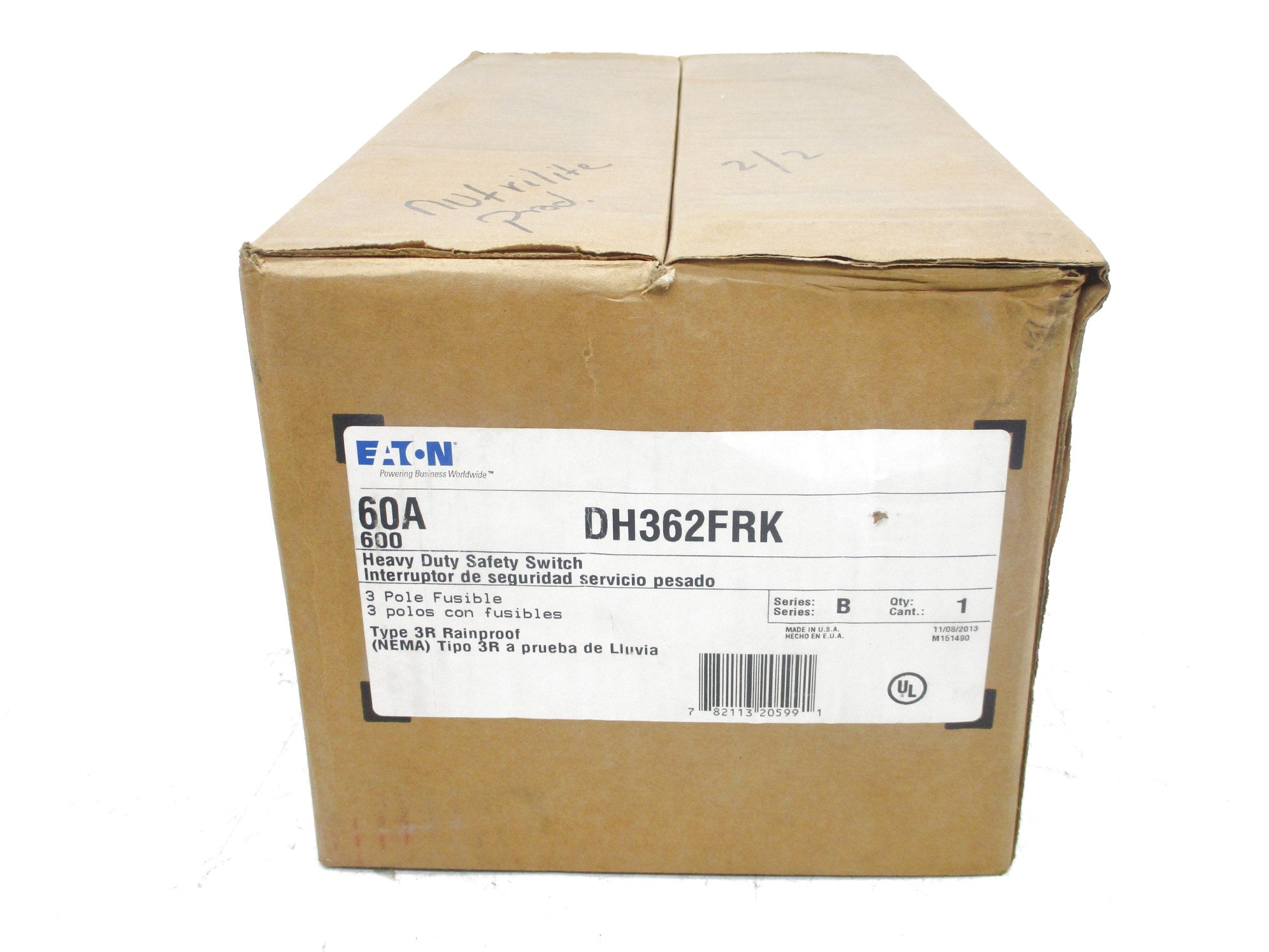 EATON DH362FRK SER. B 600VAC 60A NSMP