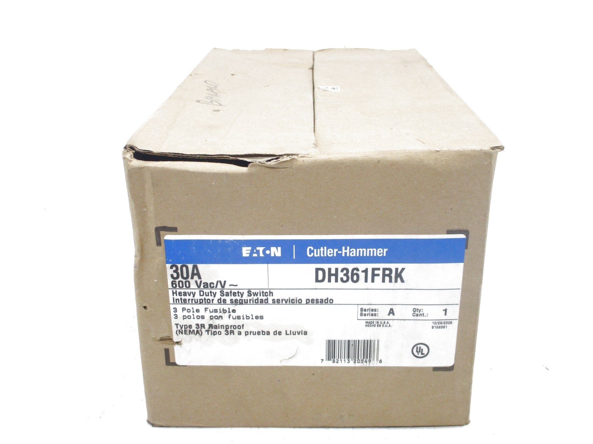 EATON DH361FRK SER. A 600VAC 30A NSMP