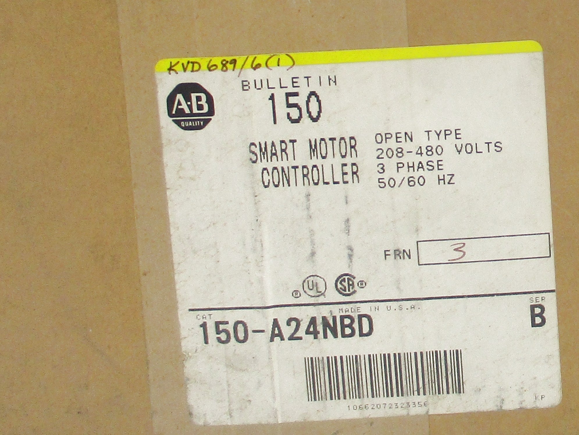 ALLEN BRADLEY 150-A24NBD SER. B (BR/YL) NSMP