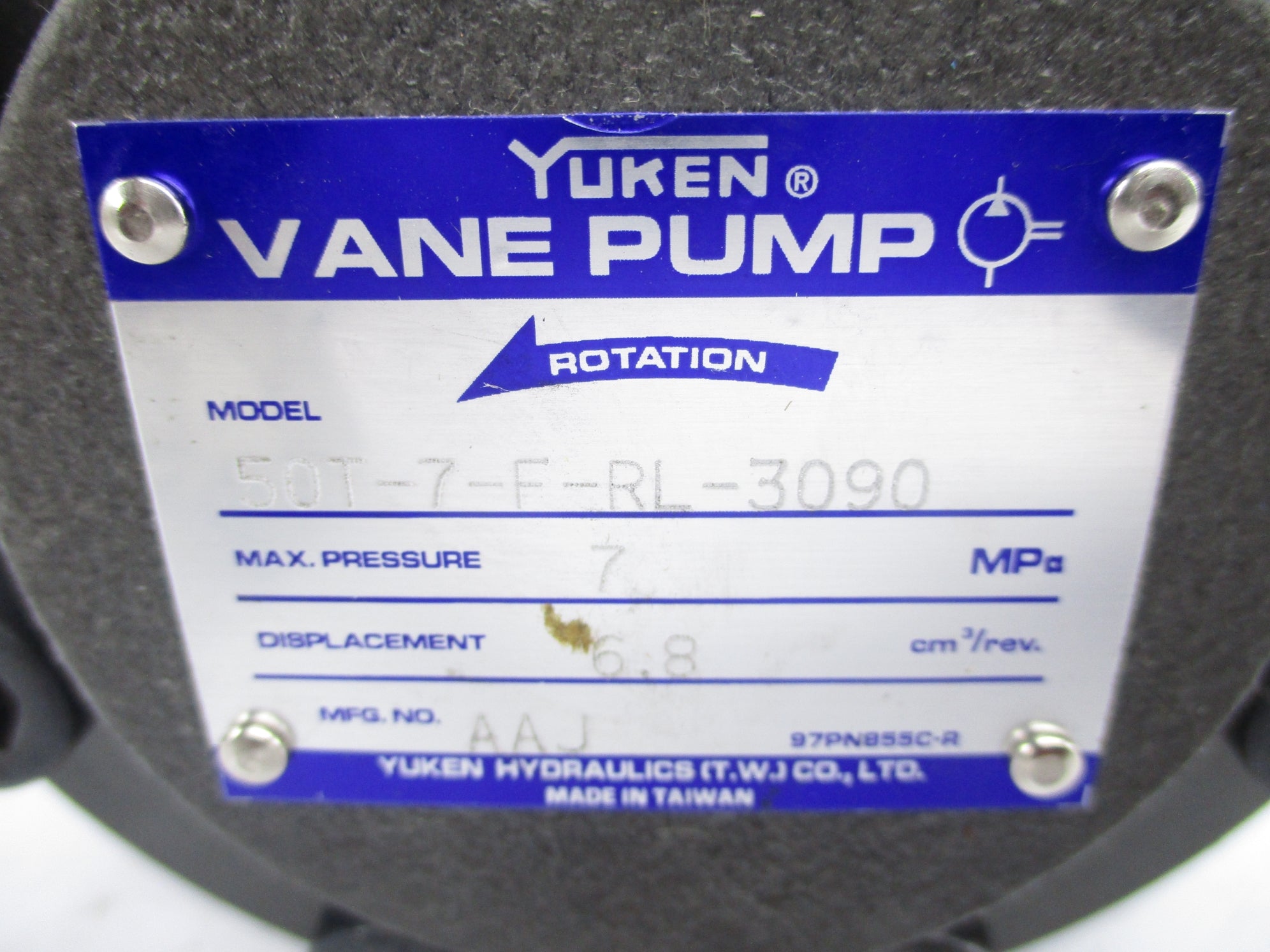 YUKEN 50T-7-F-RL-3090 NSNP