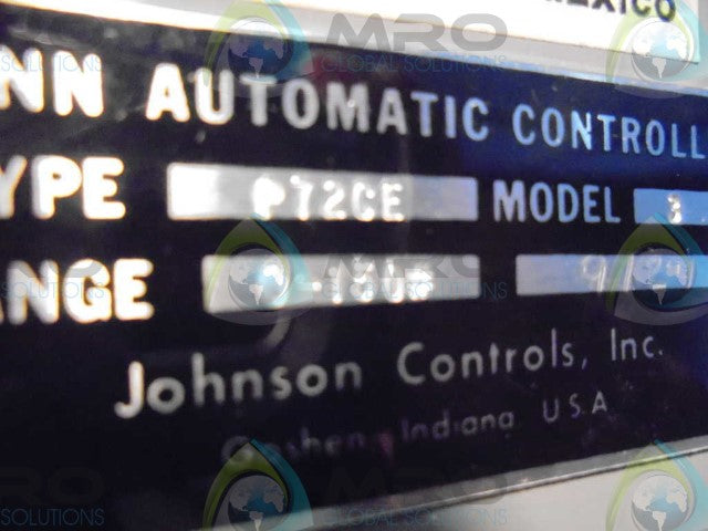 JOHNSON CONTROLS INC. P72CE-3C OPEN HIGH PRESSURE CONTROL *NEW IN BOX*