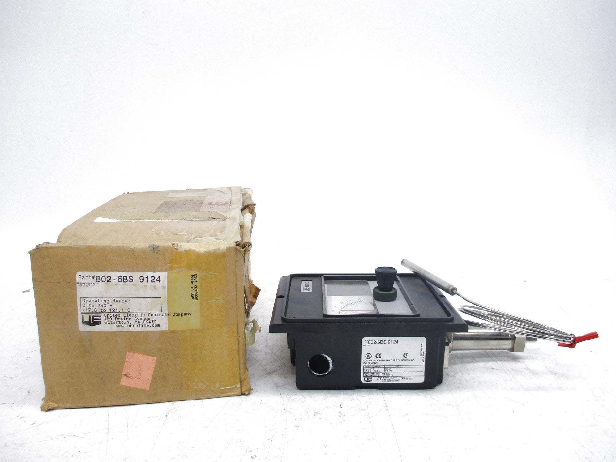 UNITED ELECTRIC 802-6BS 0-250 NSMP