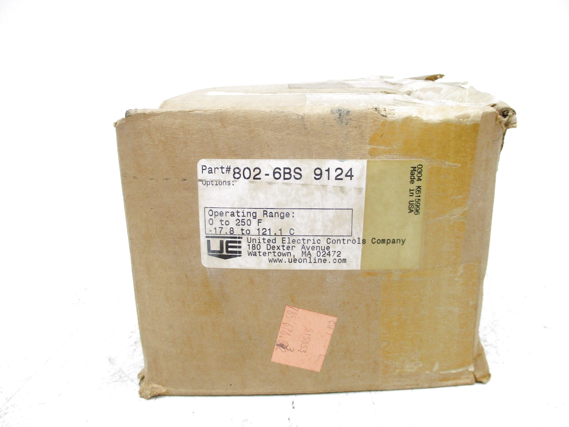 UNITED ELECTRIC 802-6BS 0-250 NSMP