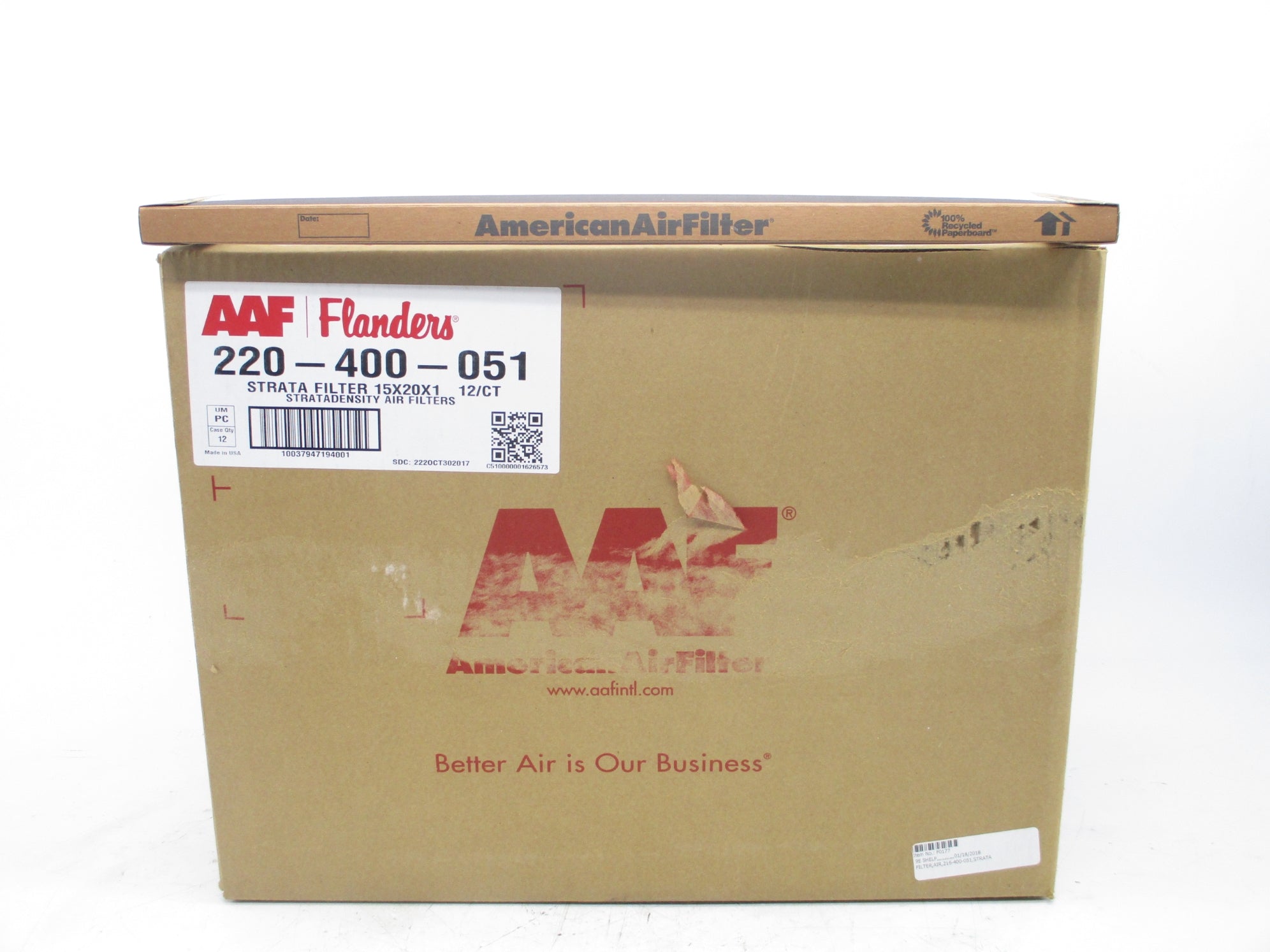 AAF FLANDERS 220-400-051 (PKG OF 12) NSMP