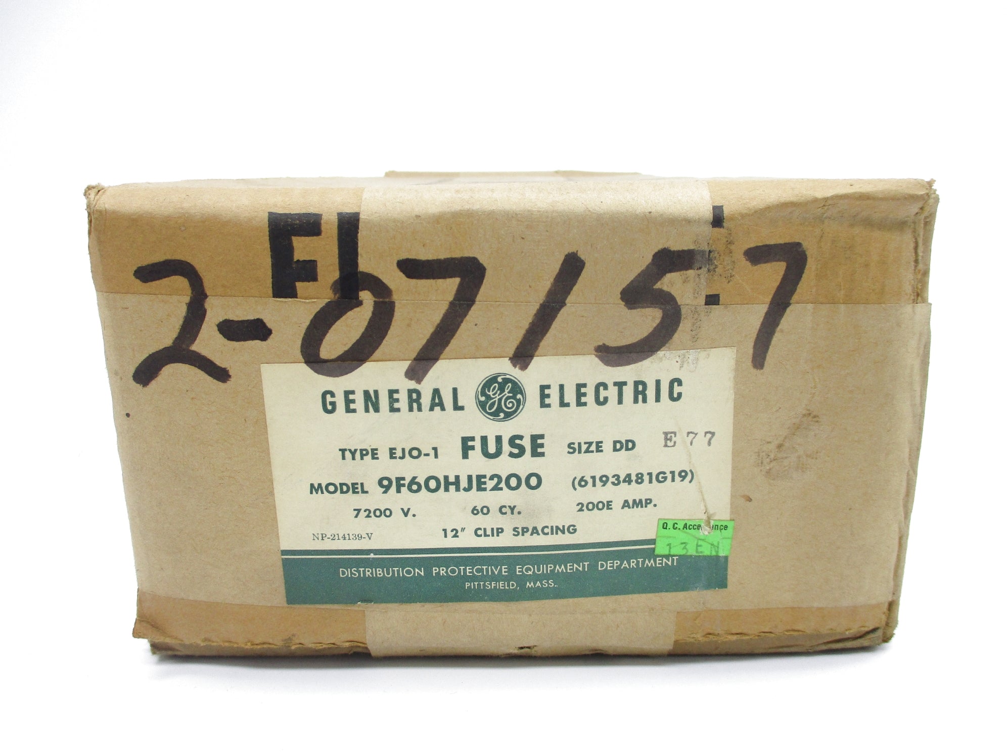 GENERAL ELECTRIC 9F60HJE200 NSFS
