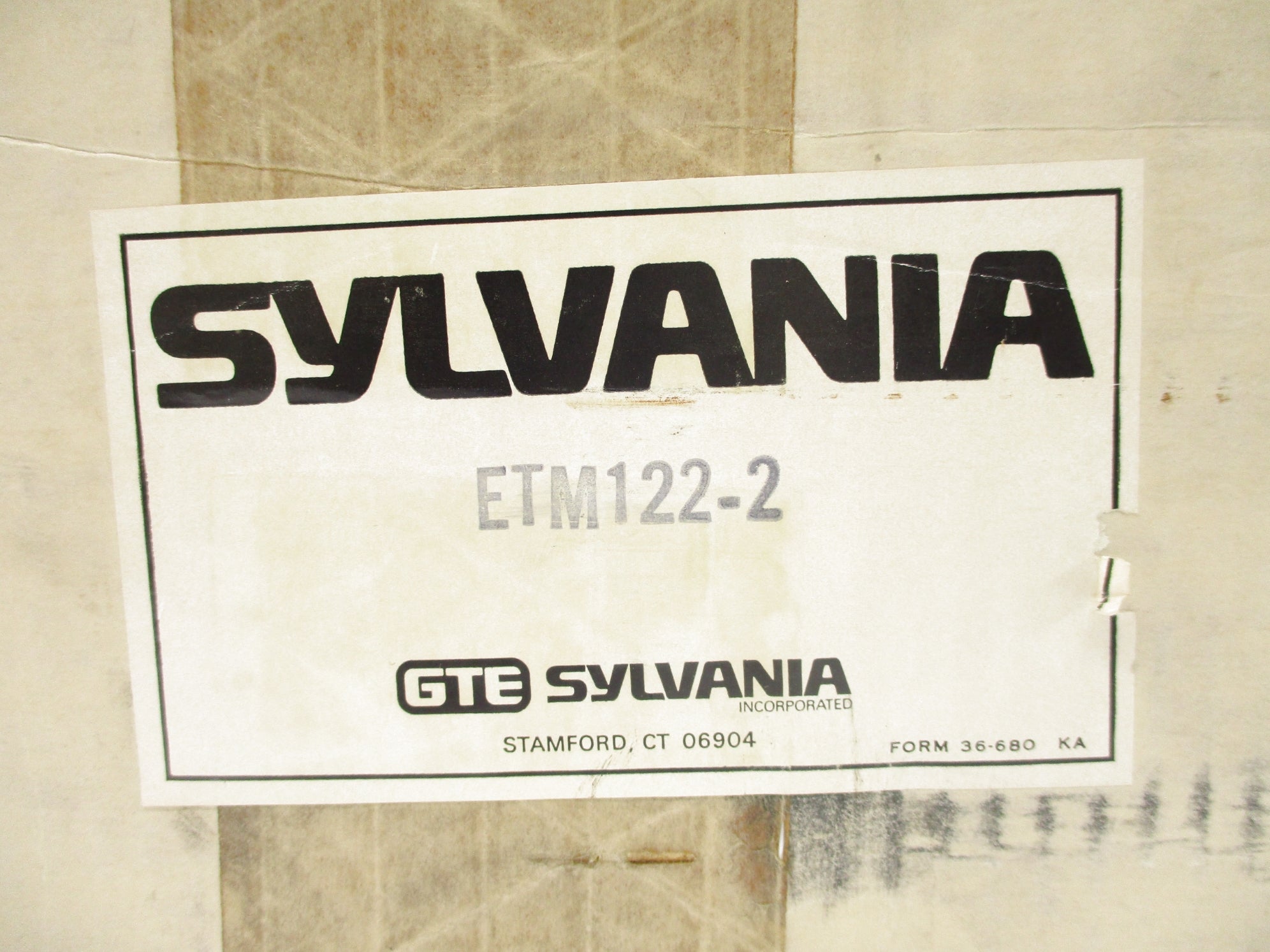 SYLVANIA ETM122-2 NSFS