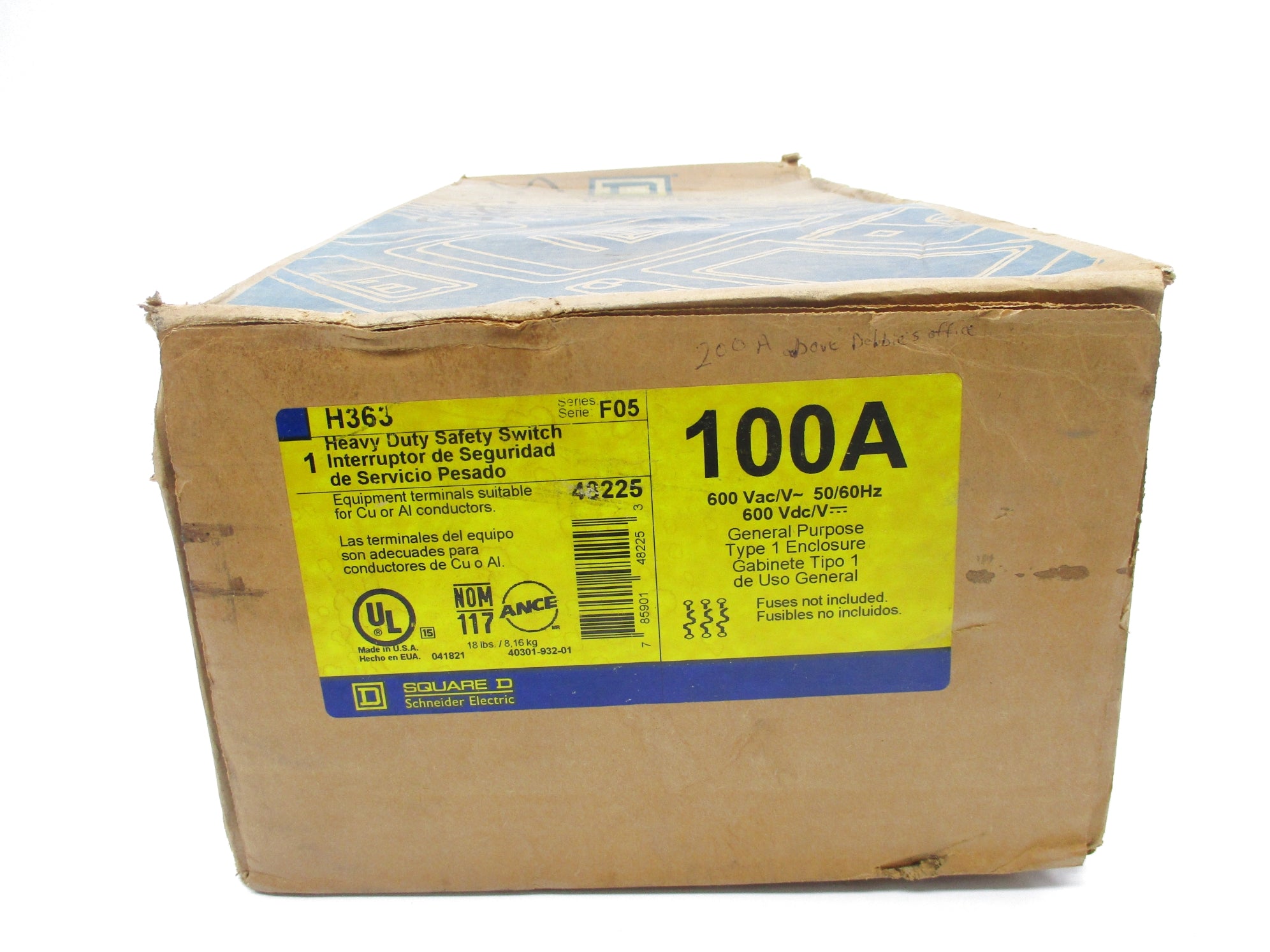 SQUARE D H363 SER. F05 NSFS