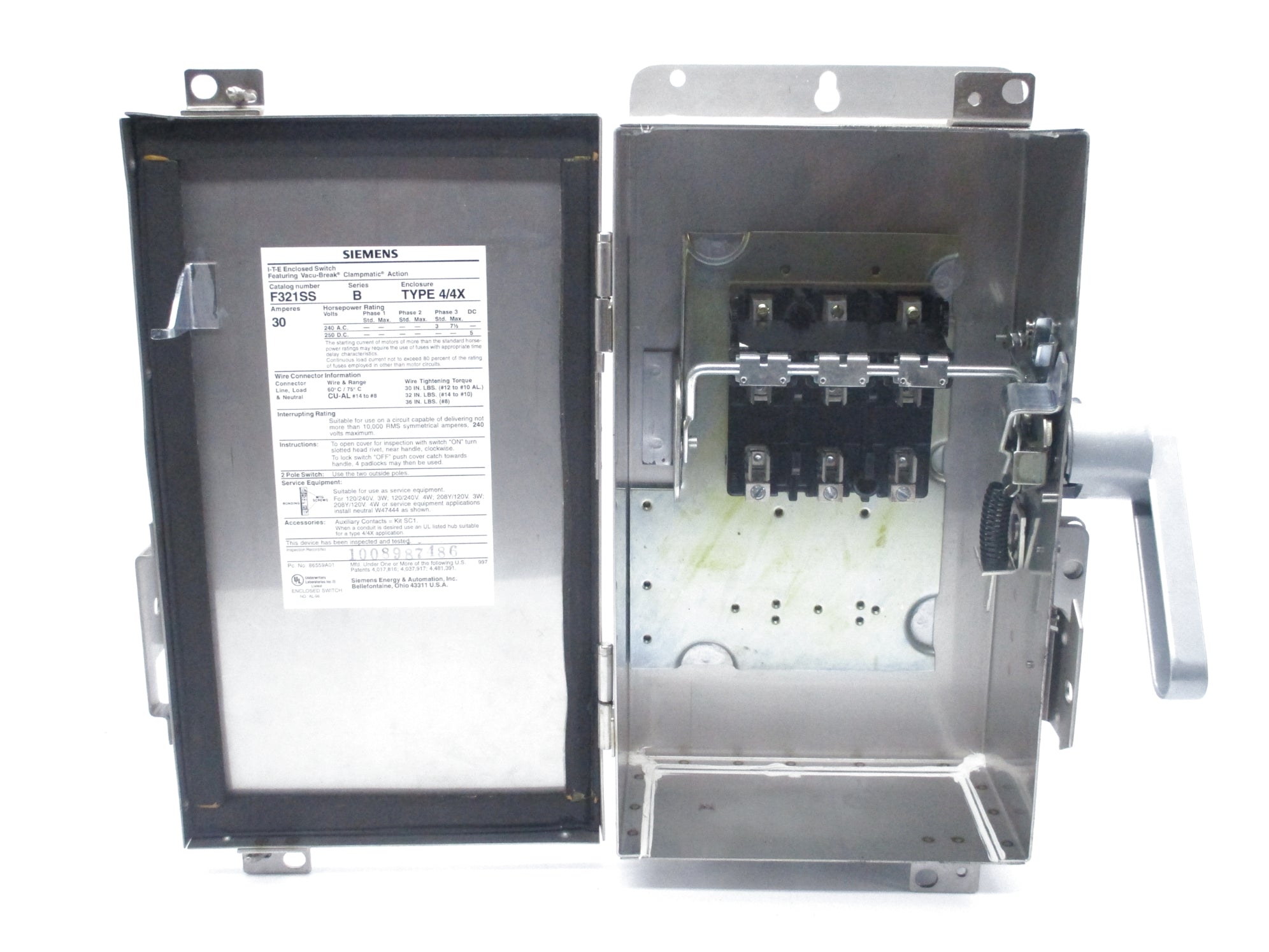 SIEMENS F321SS SER. B NSMP