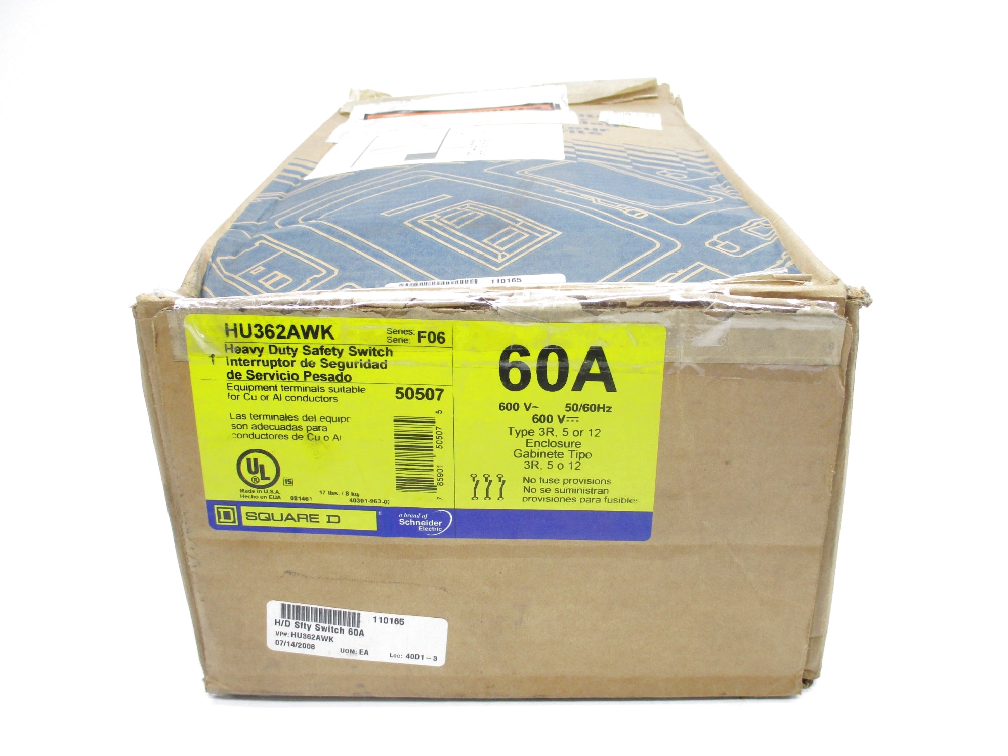 SQUARE D HU362AWK SER. F06 NSMP