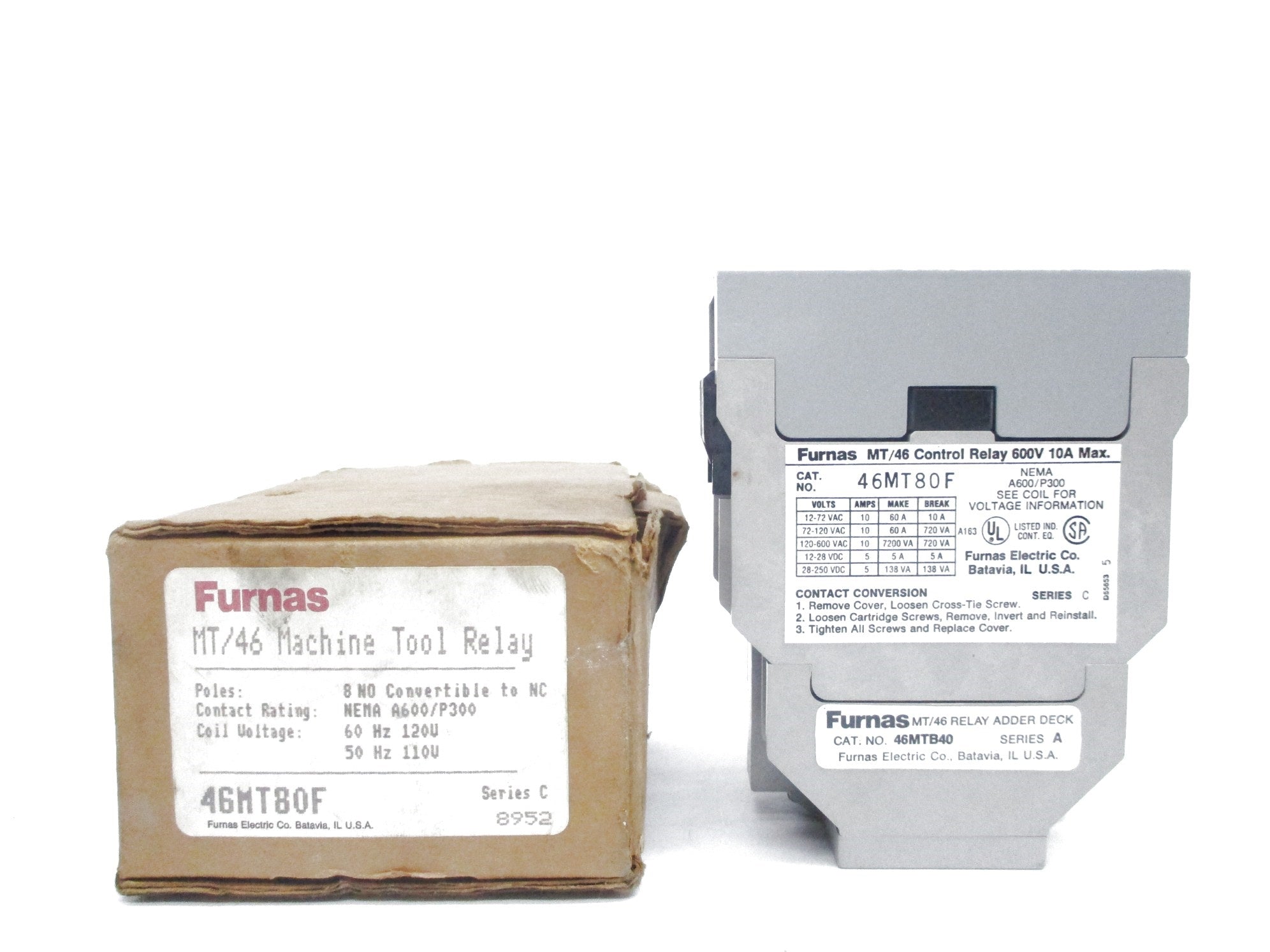 FURNAS 46MT80F SER. C 10A 120V NSMP