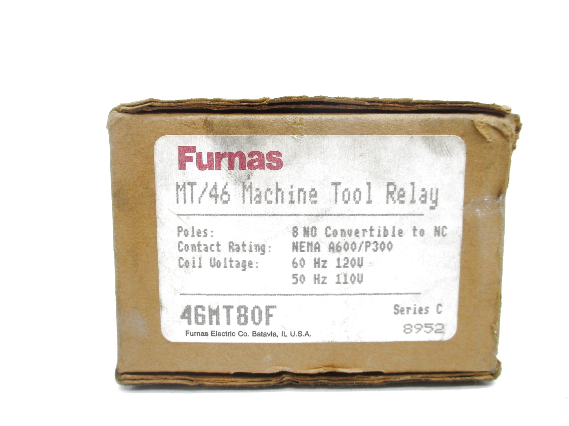 FURNAS 46MT80F SER. C 10A 120V NSMP
