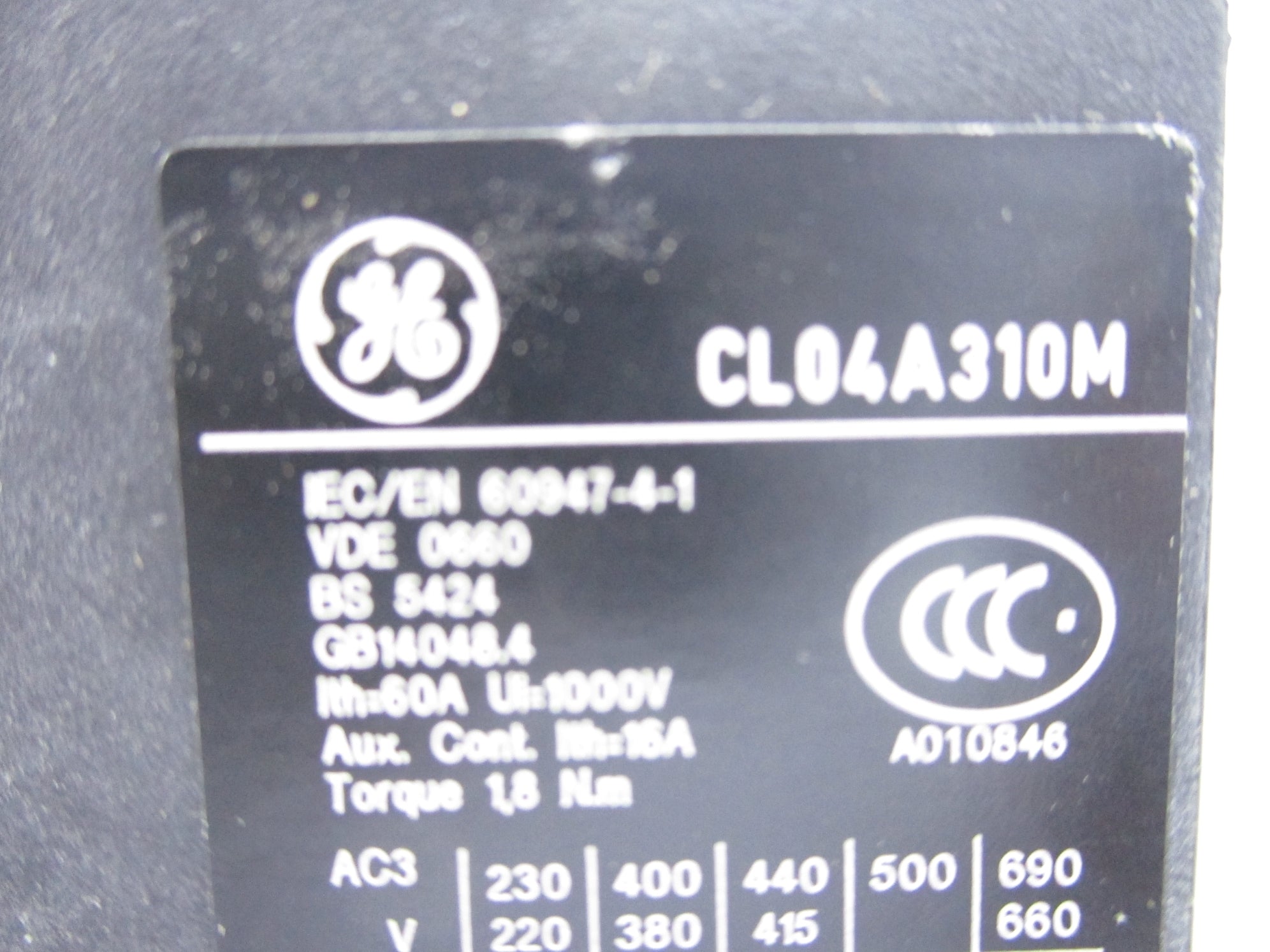 GENERAL ELECTRIC CL04A310M 120V (AS PICTURED) NSNP