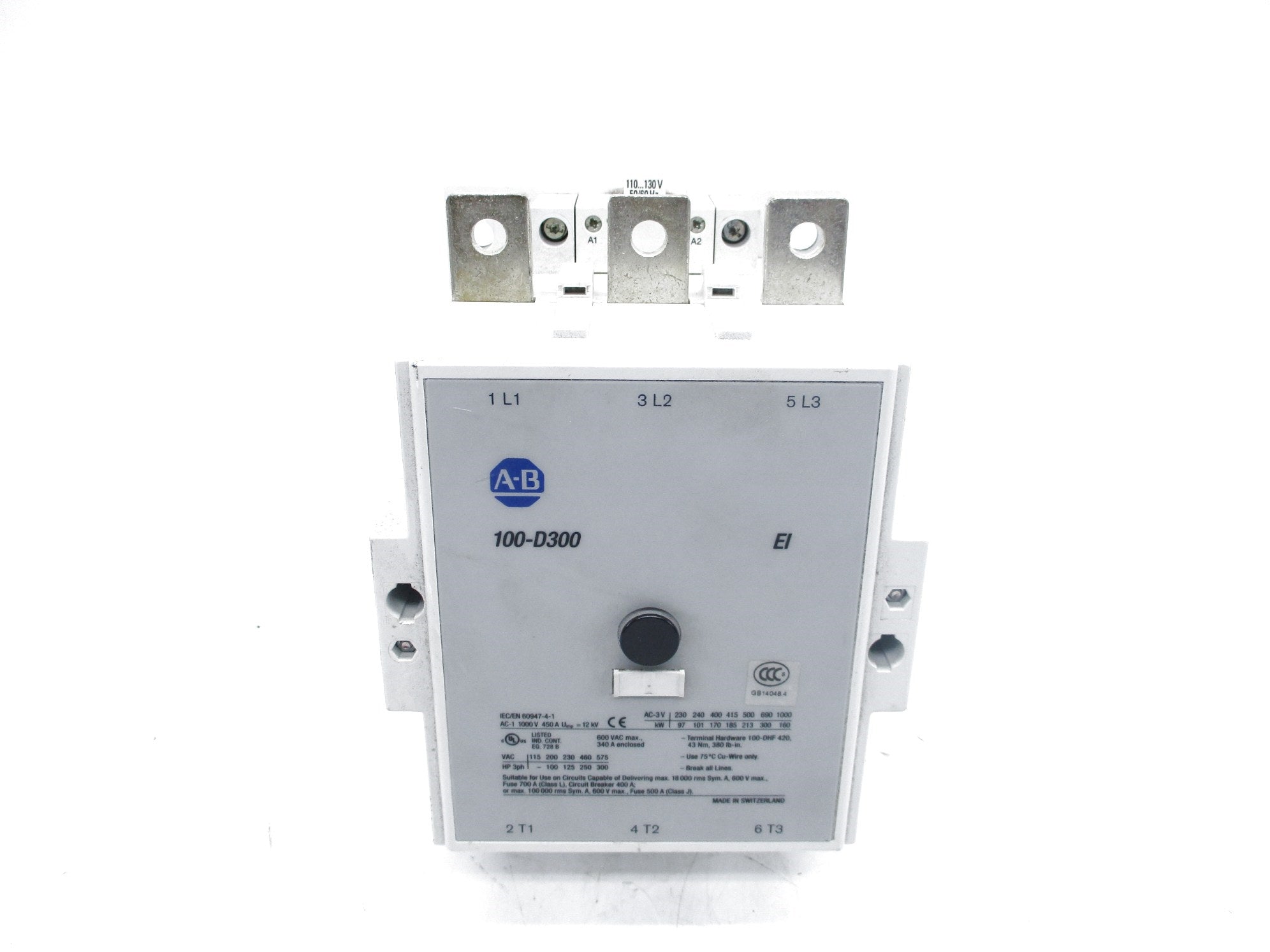 ALLEN BRADLEY 100-D300EI SER. B 130V NSNP
