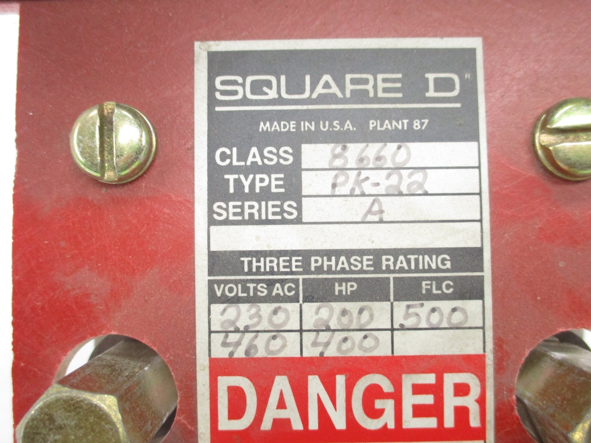 SQUARE D 8660PK-22 SER. A NSNP
