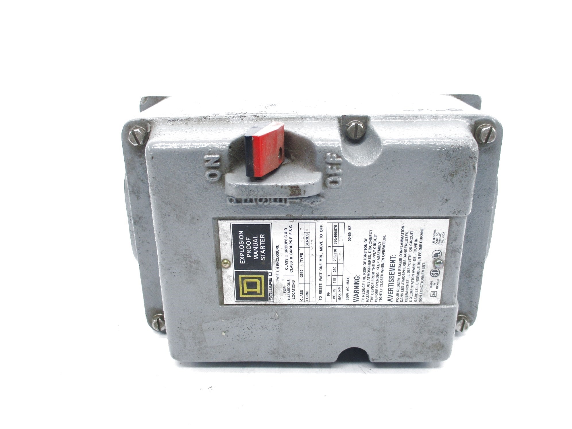 SQUARE D 2510MCR-3 SER. A NSNP