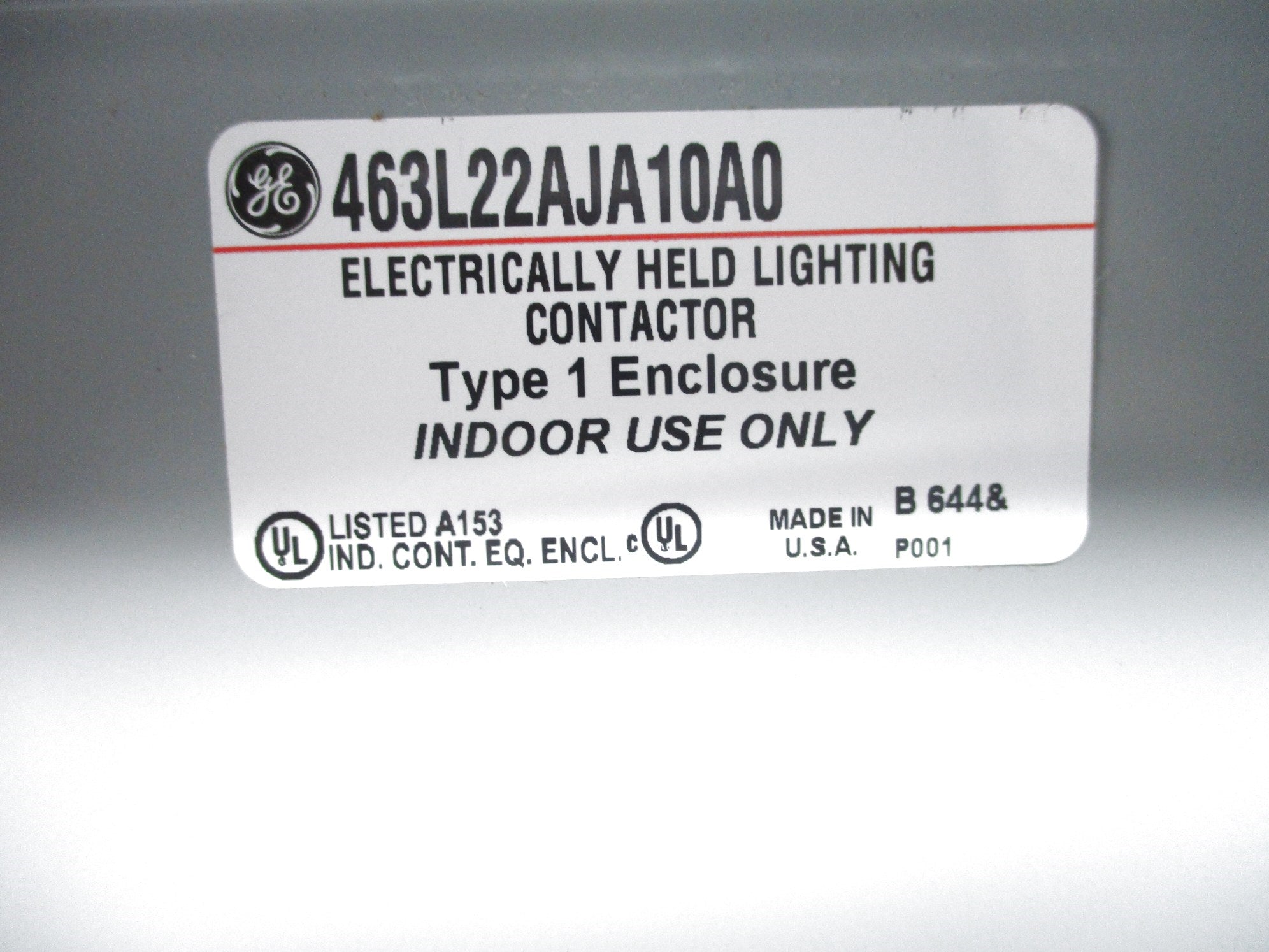 GENERAL ELECTRIC 463L22AJA10A0 120V NSNP