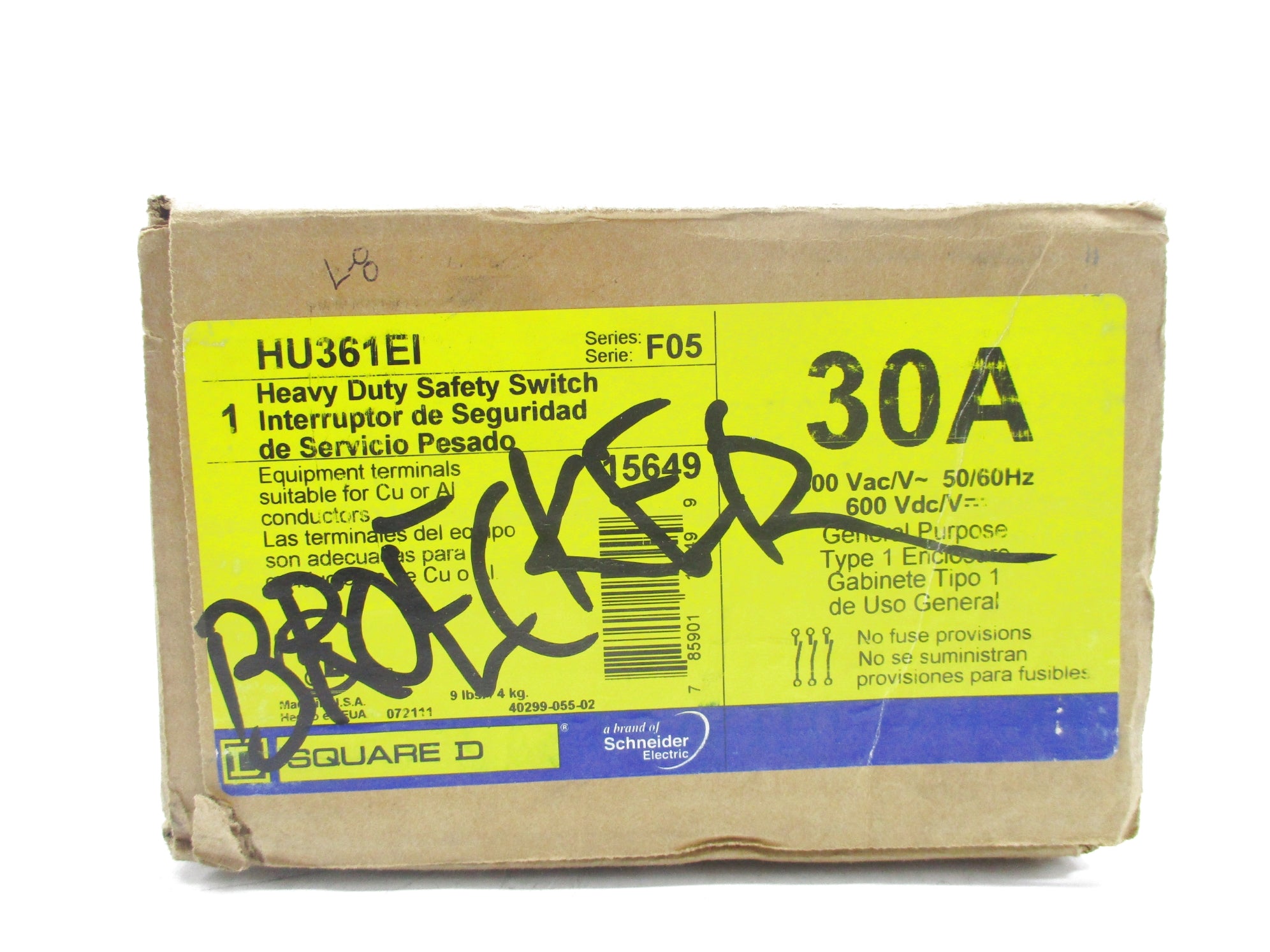 SQUARE D HU361EI SER. F05 NSFS