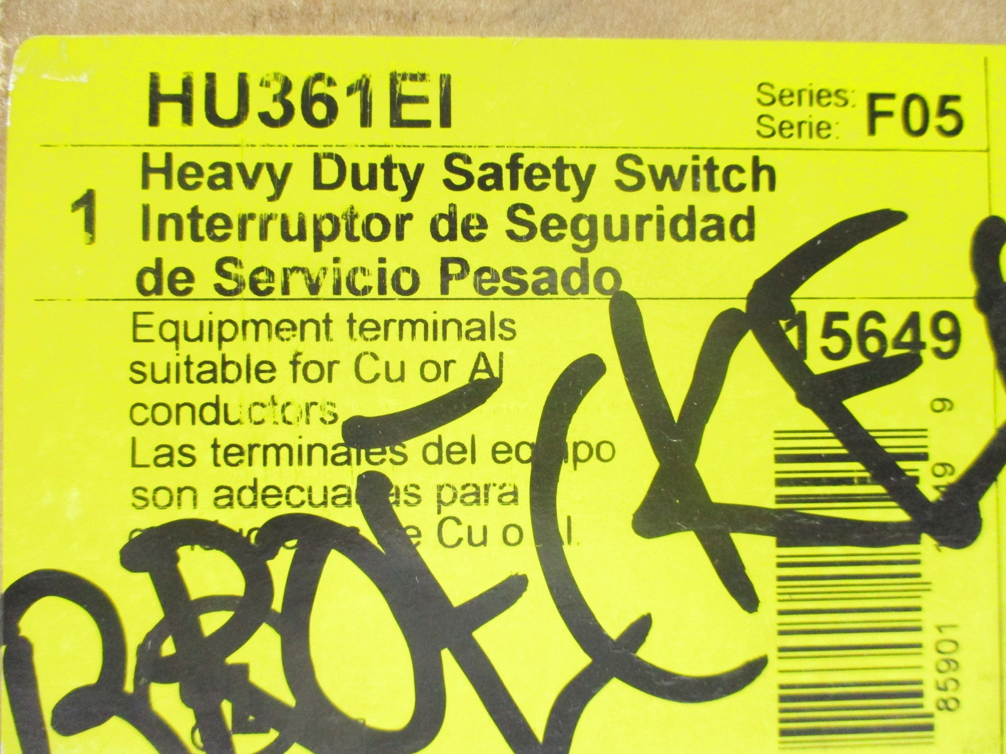 SQUARE D HU361EI SER. F05 NSFS