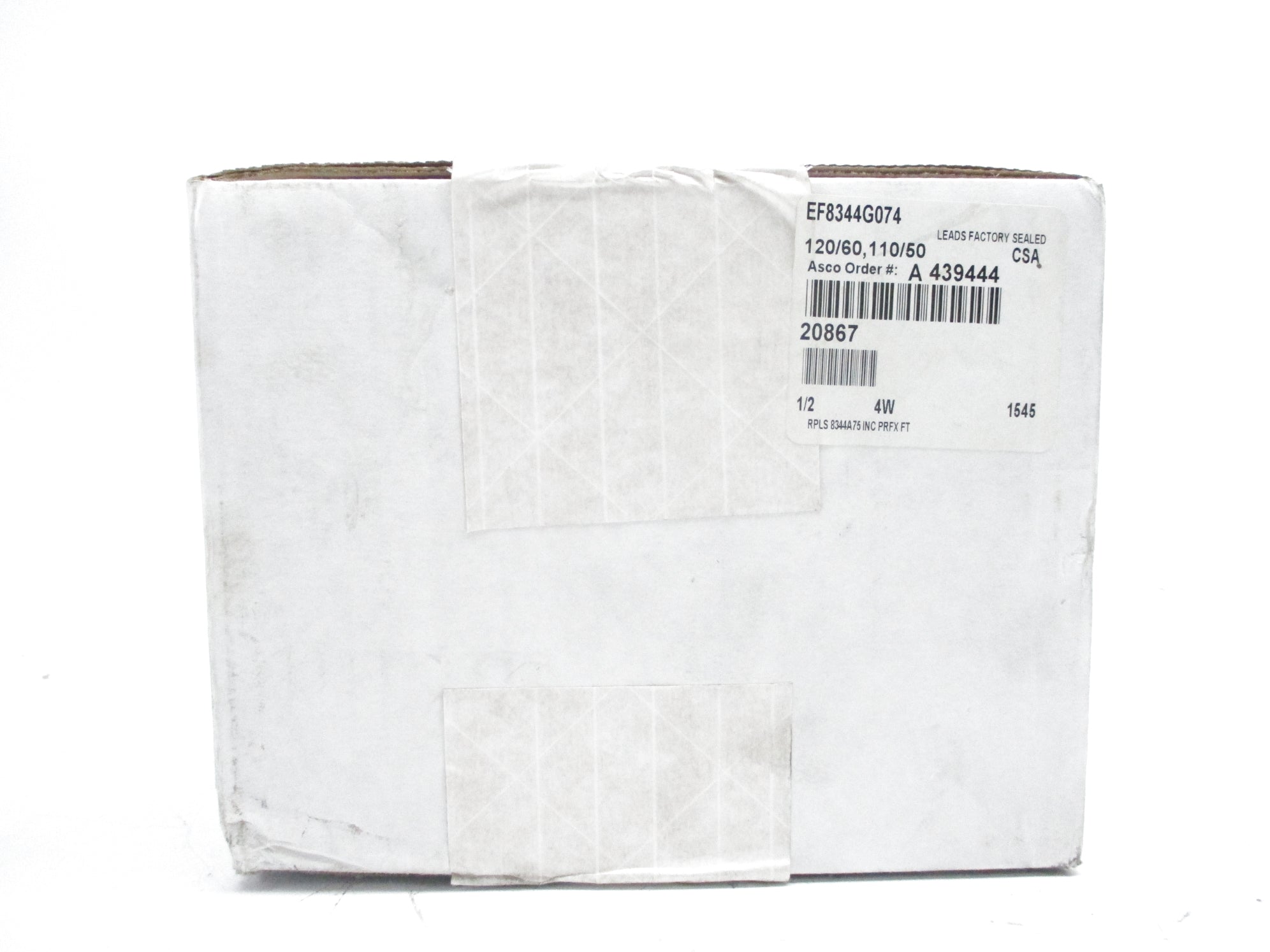 ASCO EF8344G074 110/120V NSFS