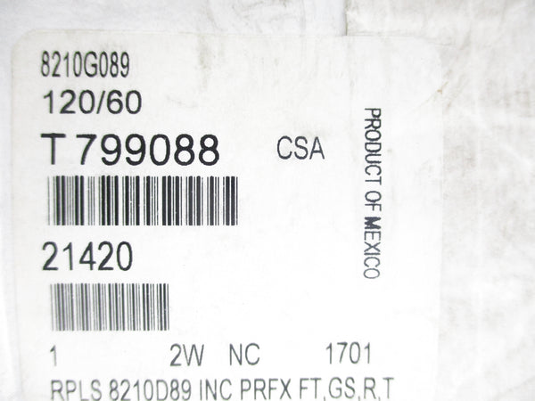 ASCO 8210G089 120V 1" NSFS
