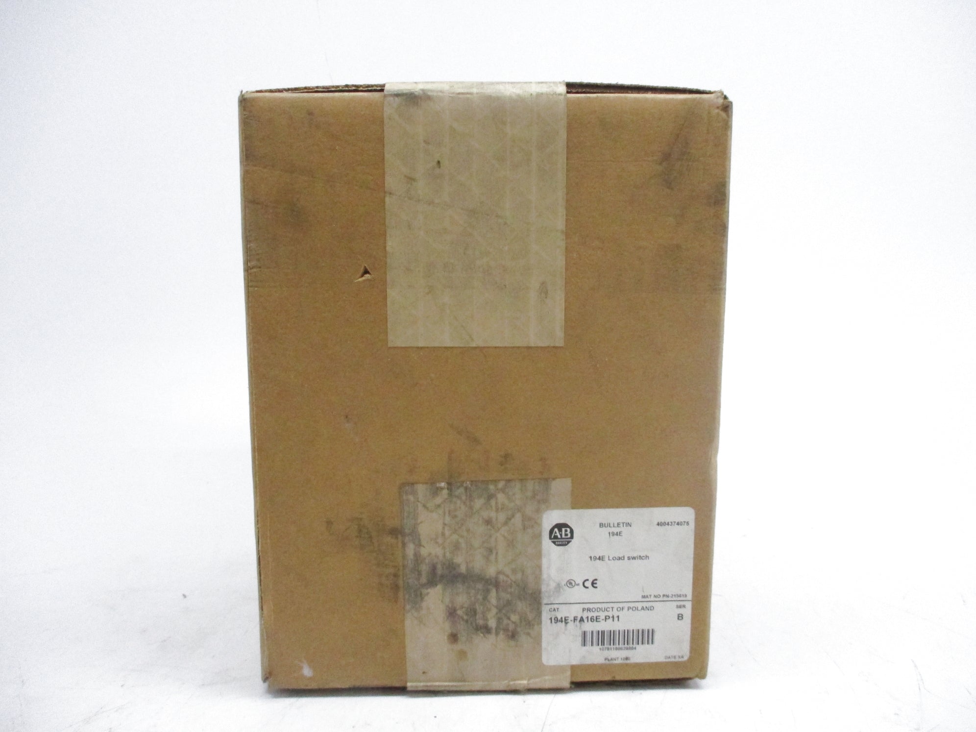 ALLEN BRADLEY 194E-FA16E-P11 SER. B (BR/WH) NSFS