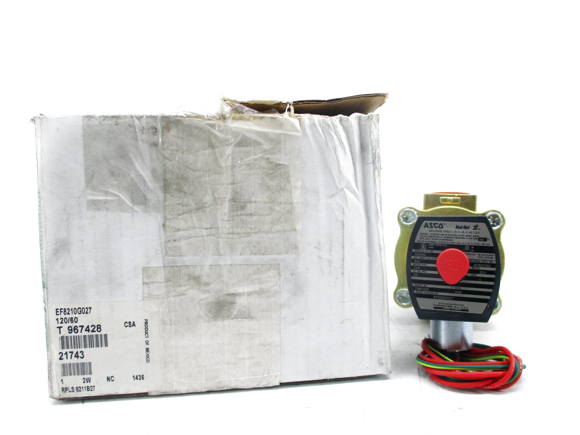 ASCO EF8210G027 120V 300PSI NSMP