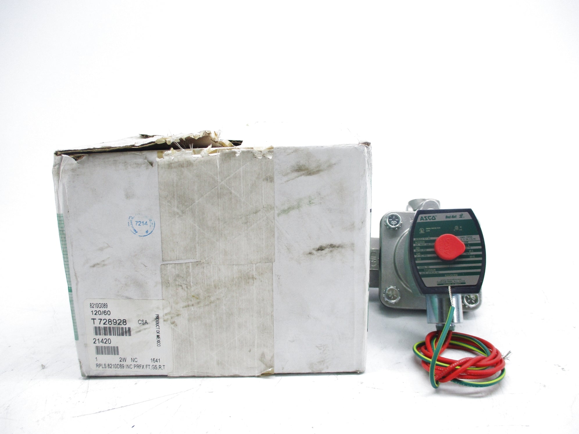 ASCO 8210G089 120V 125-150PSI 1" NSMP