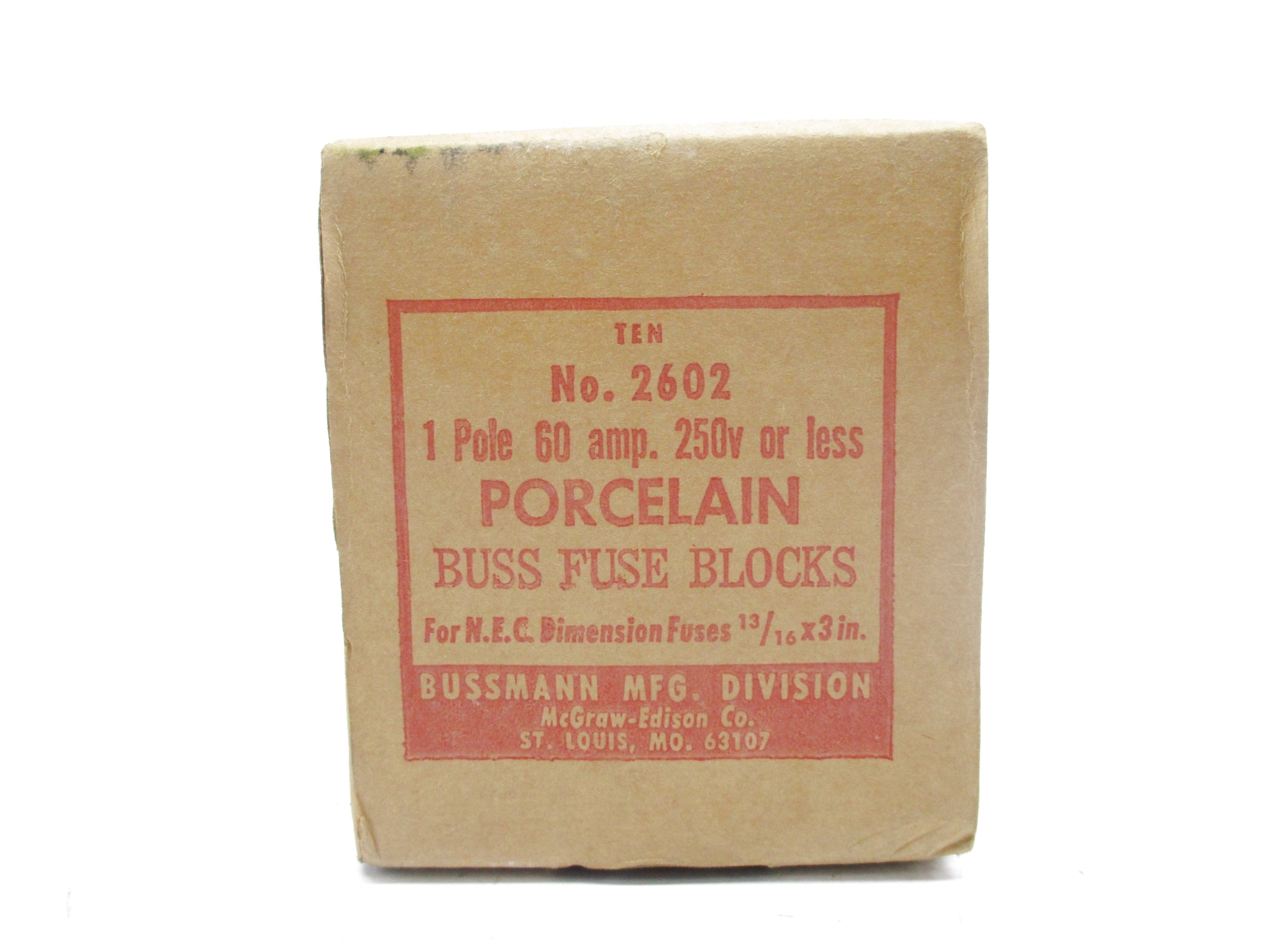 BUSSMANN 2602 250V 60A (PKG OF 10) NSMP