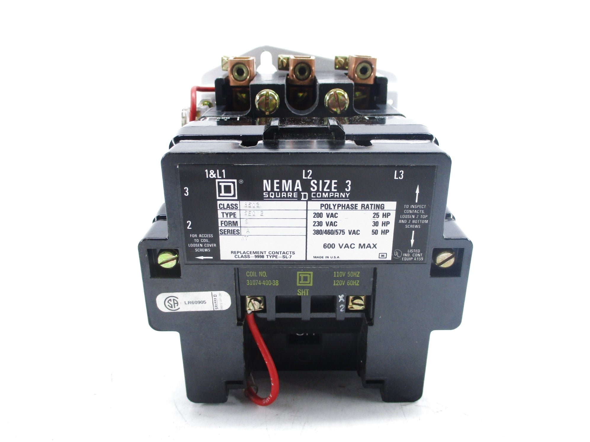 SQUARE D 8502SEO2 SER. A 120V NSNP